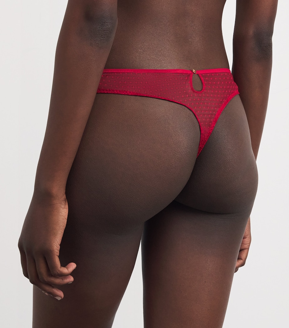 Lace Mystery of Love Tanga Briefs CHERRY Image 3