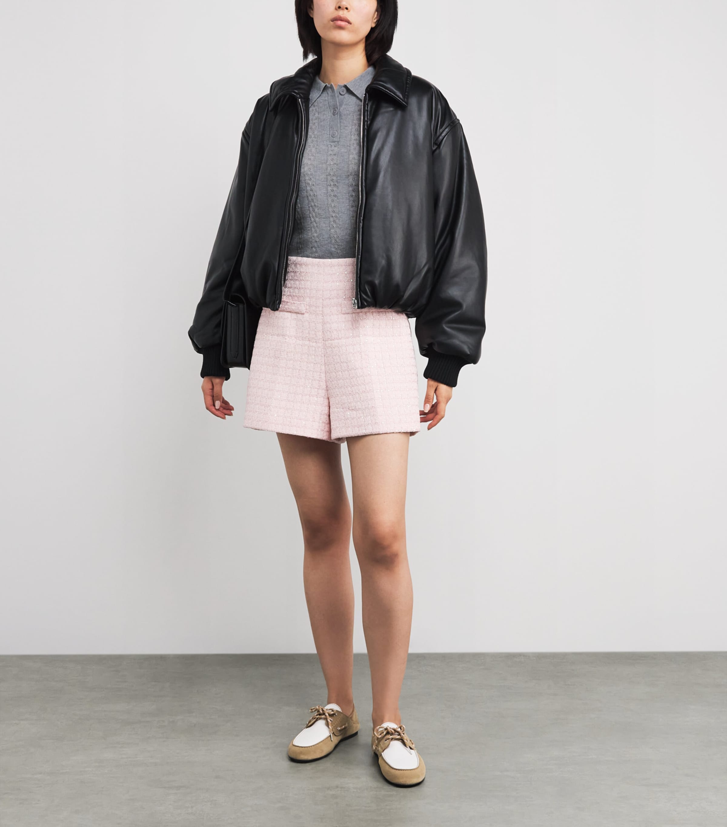 Wool Polo Sweater GREY Image 2