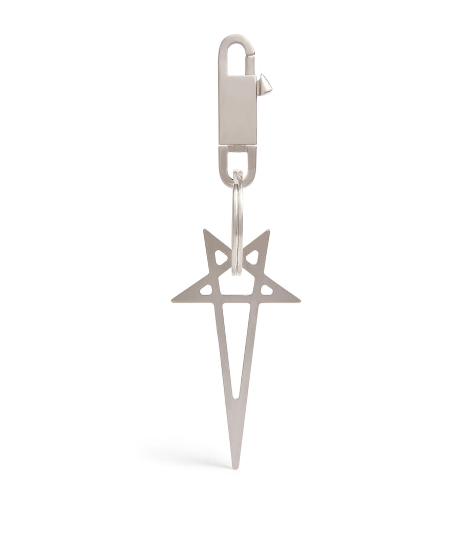 Pentagram Keyring 128 PALLADIO SILVER Image 1