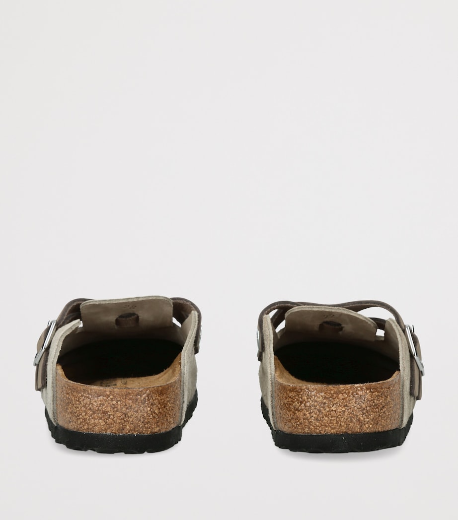 Birkenstock Suede Blair Clogs (Regular Fit) Taupe Image 4