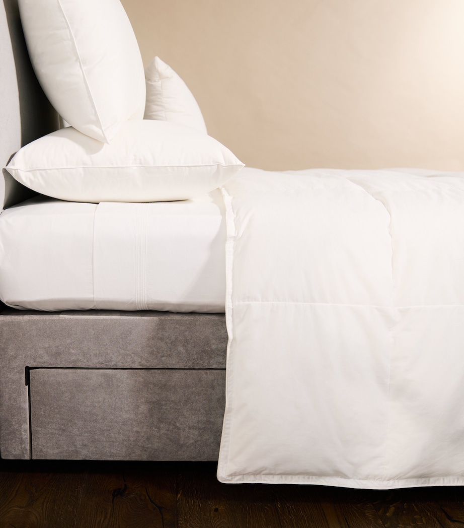 A1 Grade 100% Hungarian Goose Down Super King Duvet (13.5 Tog) WHITE Image 3