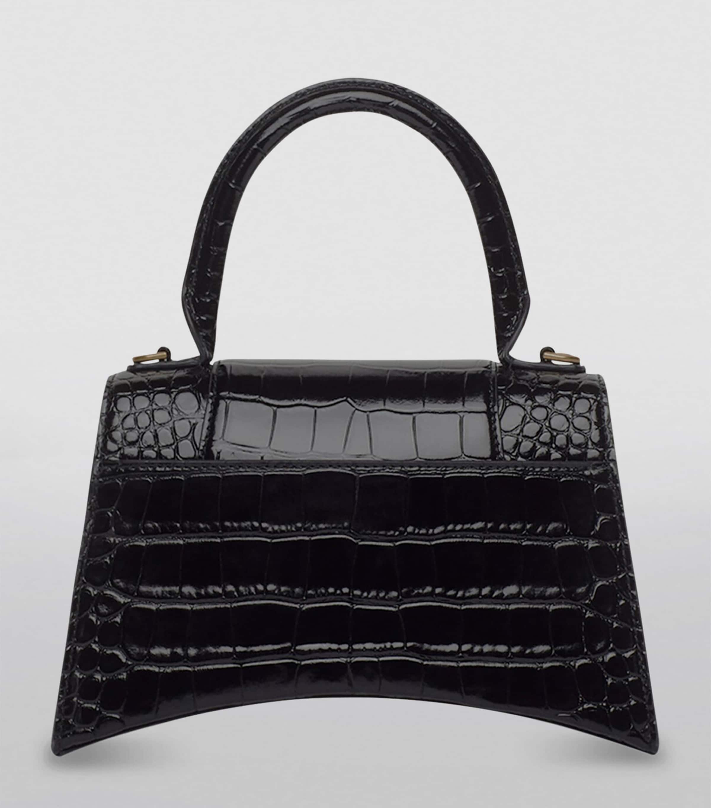 【送料&関税込】Balenciaga Black Leather Large Hourglass Sof Balenciaga Large Leather Hourglass Tote Bag | Harrods US