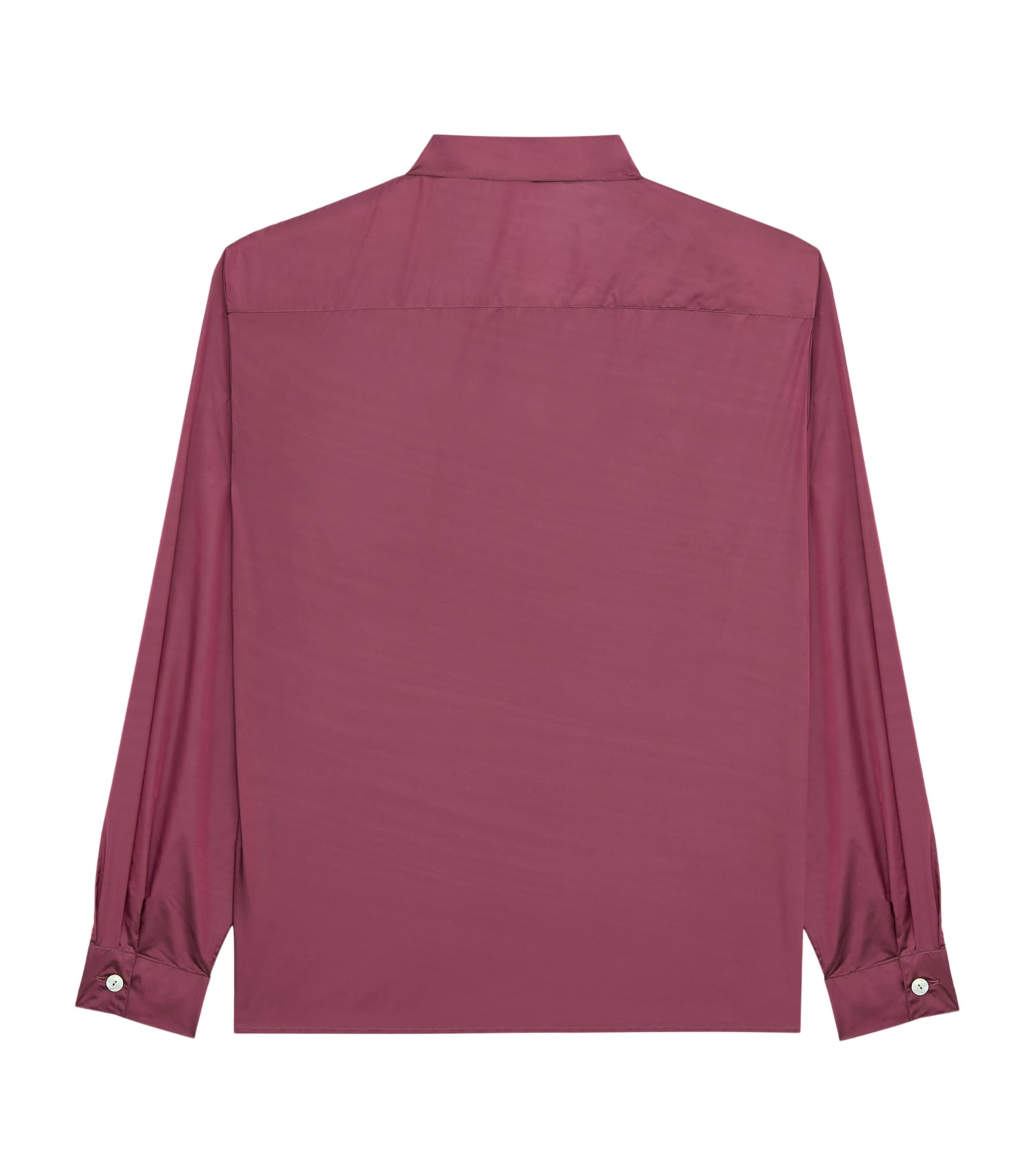 Saint Laurent Mens Taffeta Twin-Pocket Shirt Image 2