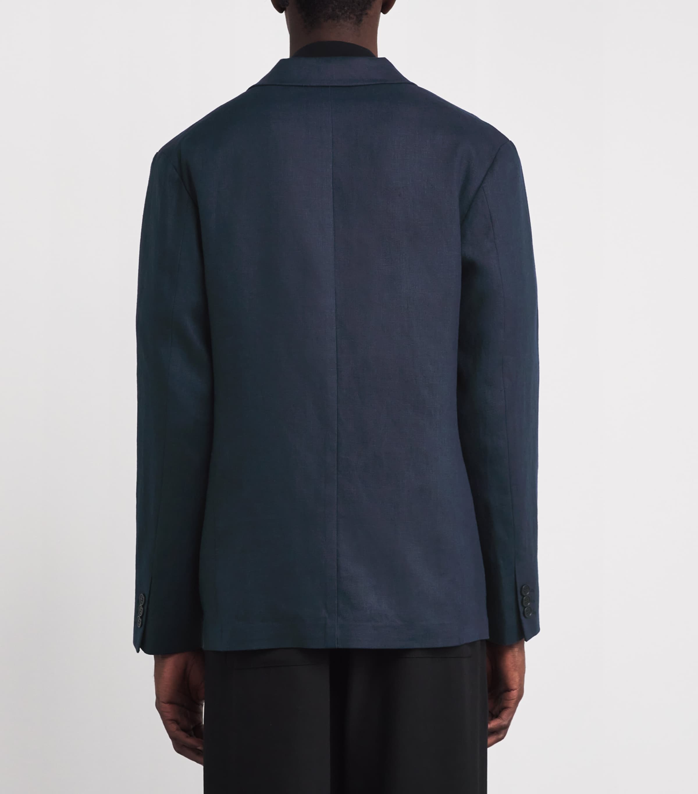 Linen Timo Blazer NAVY  BLUE 200 Image 4