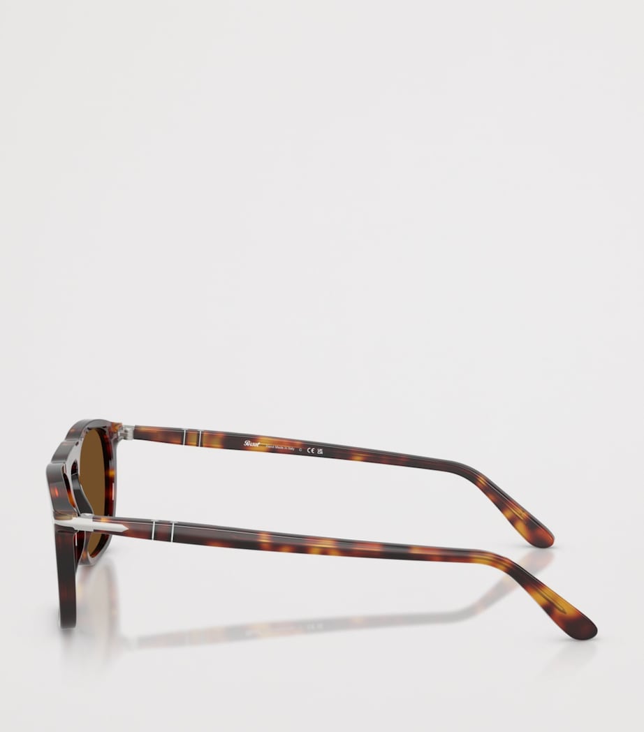 Persol Tortoiseshell Gae Square Sunglasses Brown Image 3