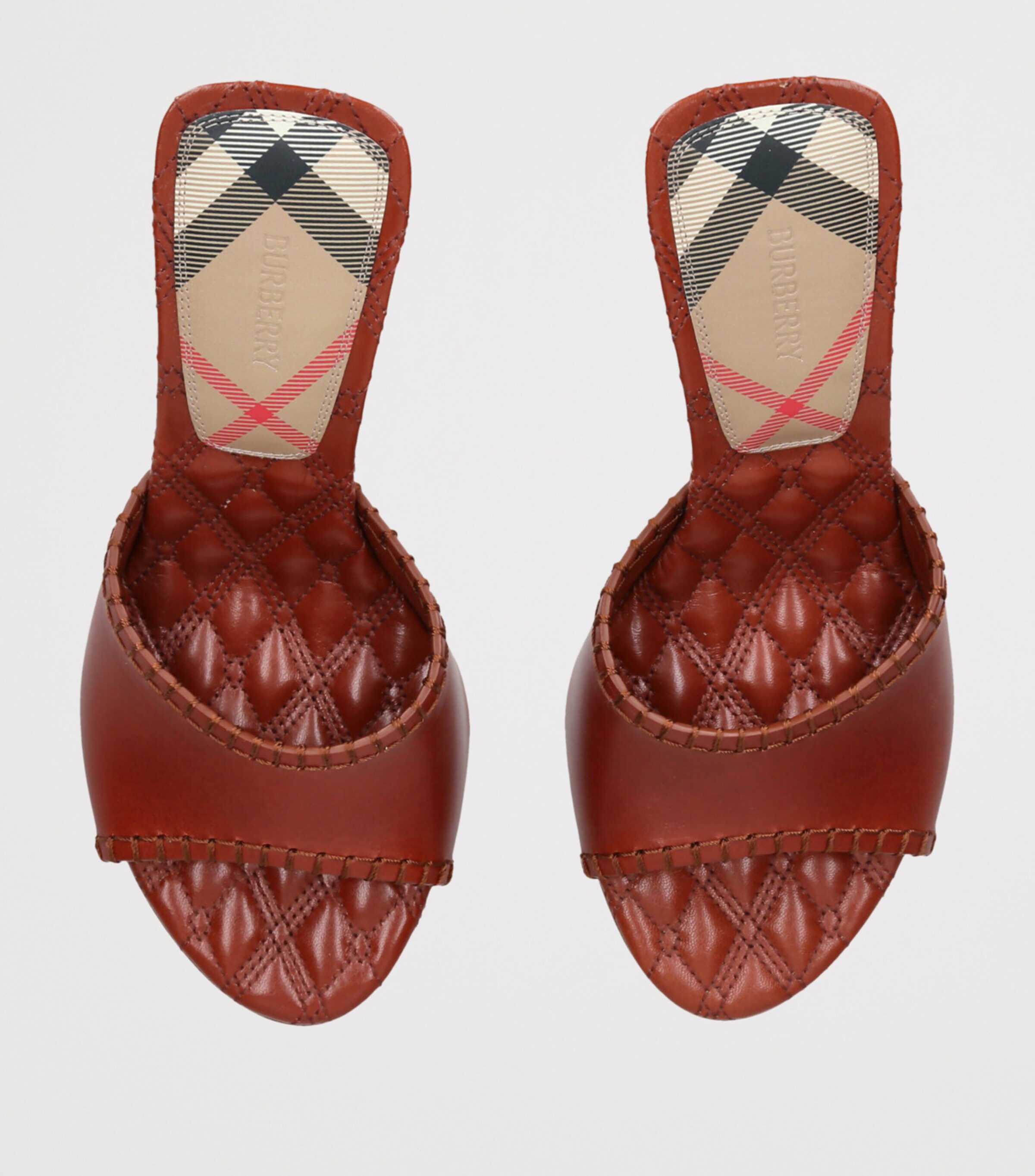 Burberry Beige Leather Cabana Mules 90 | Harrods US
