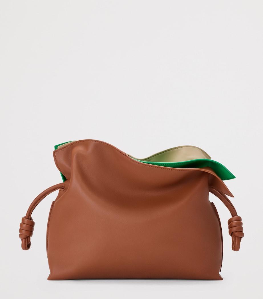 LOEWE Medium Leather Layers Flamenco Purse Multicolor Squirrel Image 4