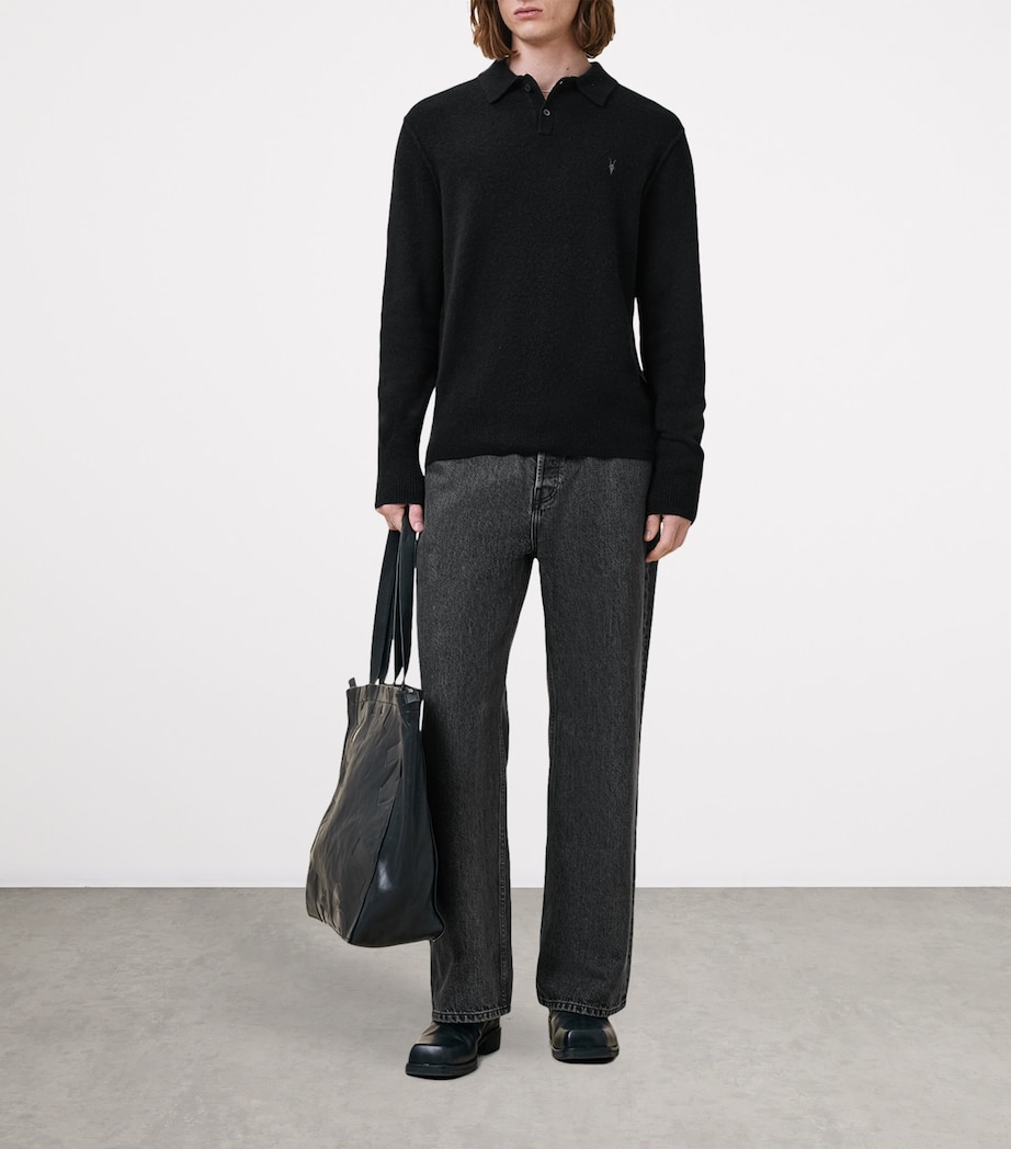 Statten Polo Sweater BLACK Image 3
