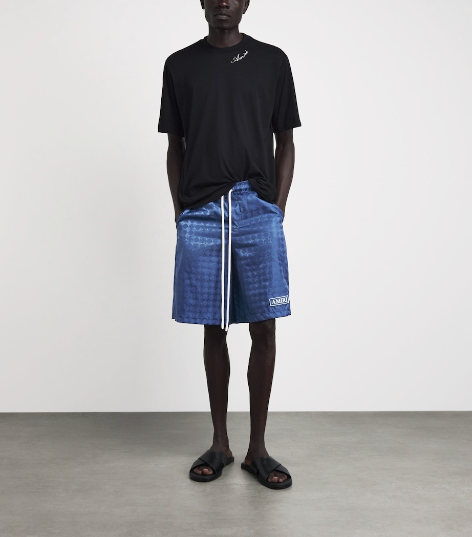 AMIRI Mens MA Quad Shorts Stone Blue Image 2