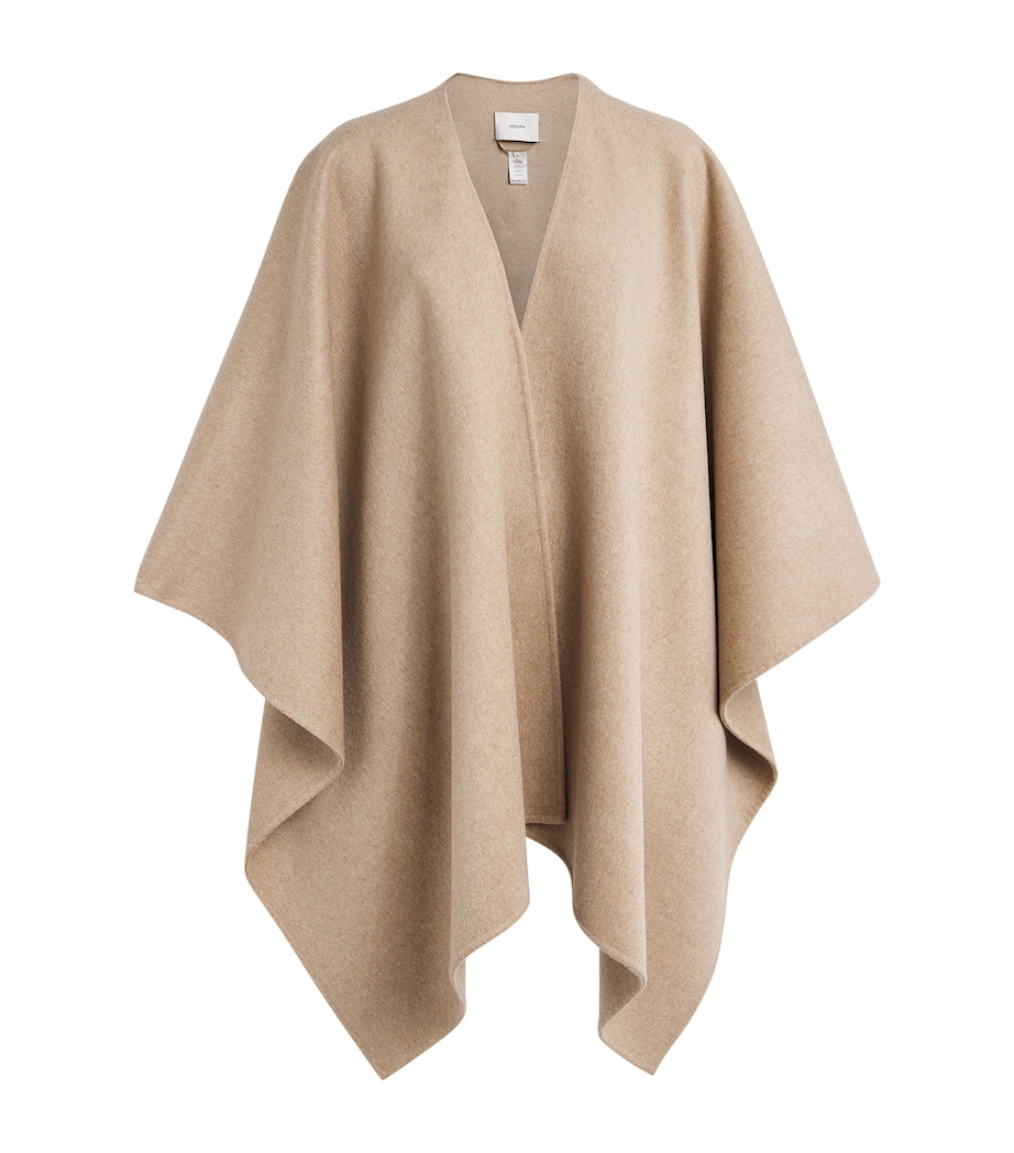 Joseph Womens Wool-Cashmere Cassidy Cape Powder Melange Image 1