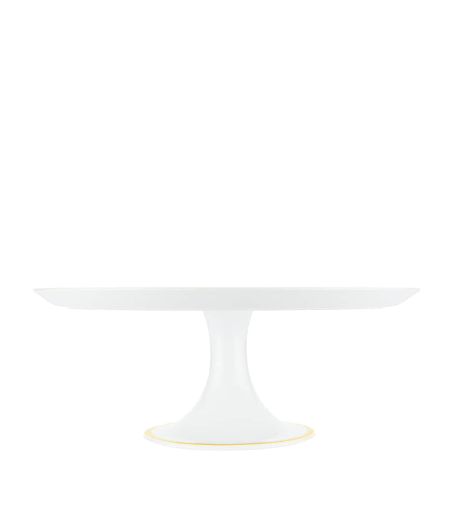 Christofle Porcelain Malmaison Riviera Cake Stand (32cm) White/yellow Image 5