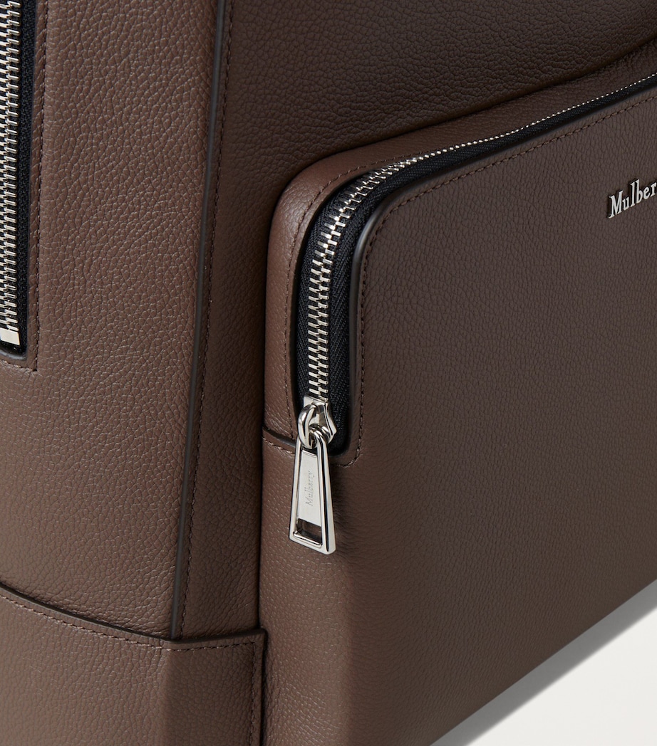 Leather Farringdon Backpack TAUPE BROWN Image 6