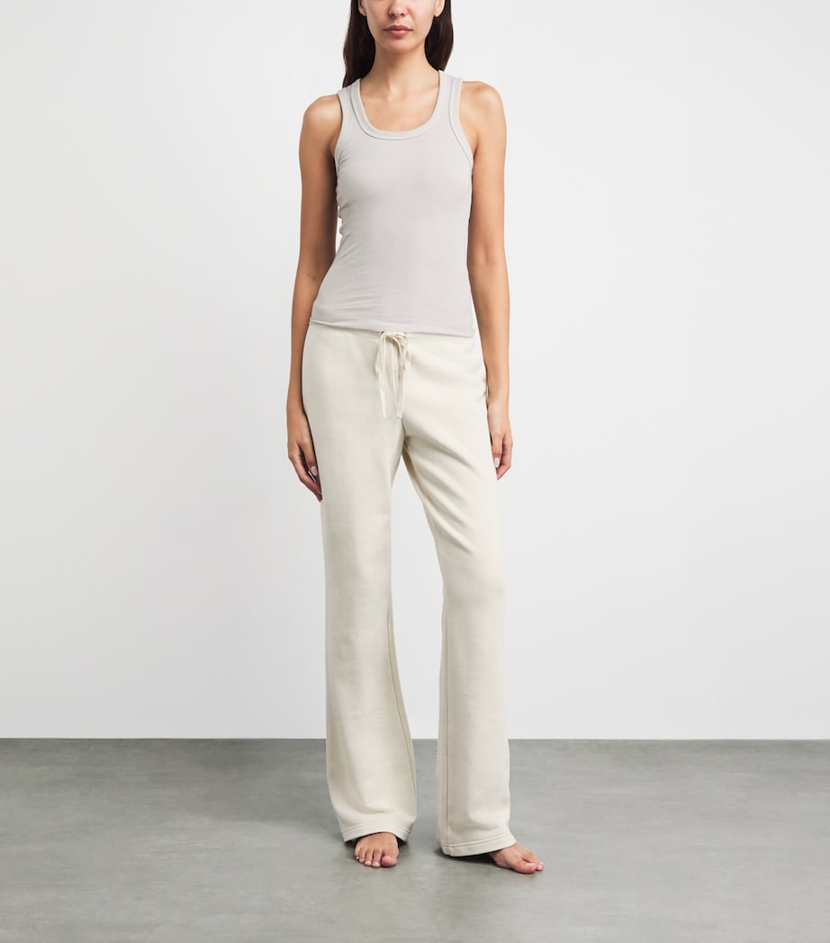 Skims Womens Drapey French Terry Sweatpants Buff Image 2