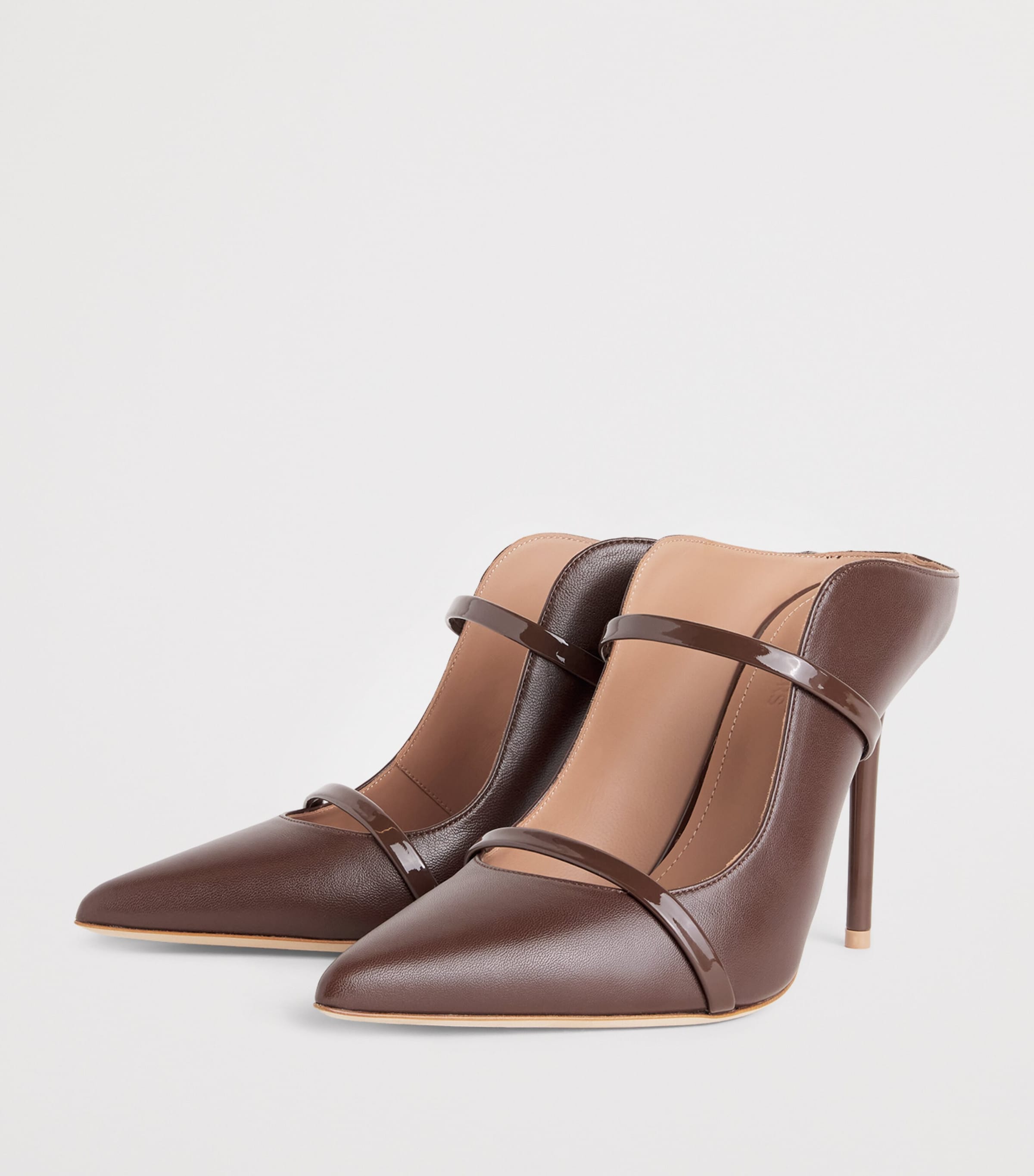 Malone Souliers Leather Maureen Mules 100 Tobacco Image 3