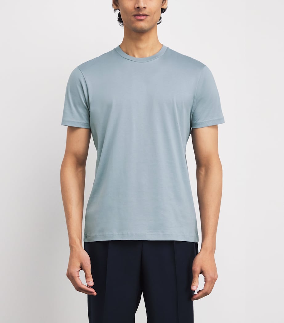 Supima Cotton Riviera T-Shirt BUWT STONE BLUE Image 3