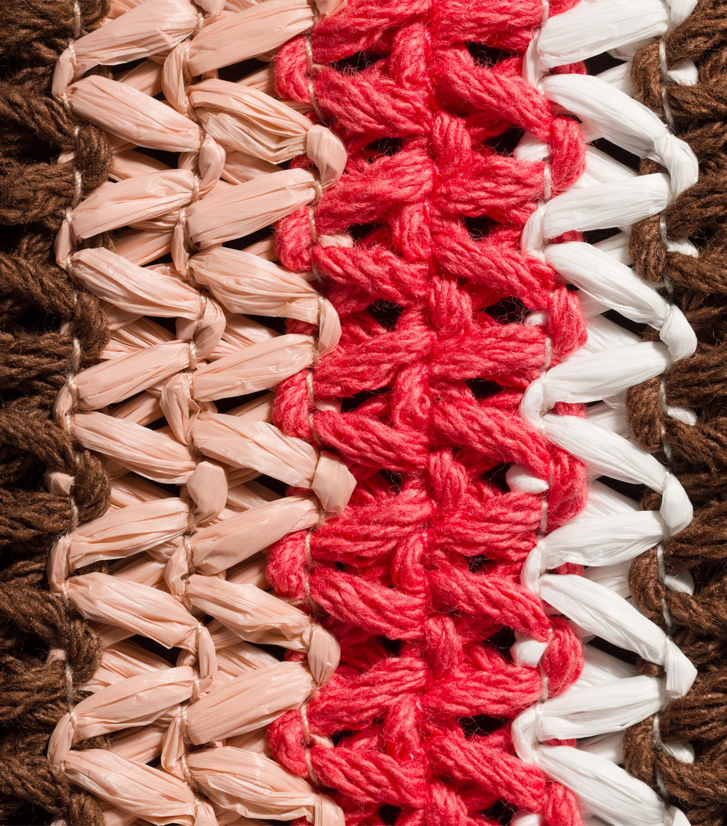 Miu Miu Woven Raffia-Effect Tote Bag Image 5