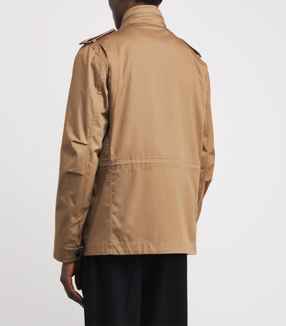 Cotton-Blend Field Jacket 52 MUSTARD Image 4
