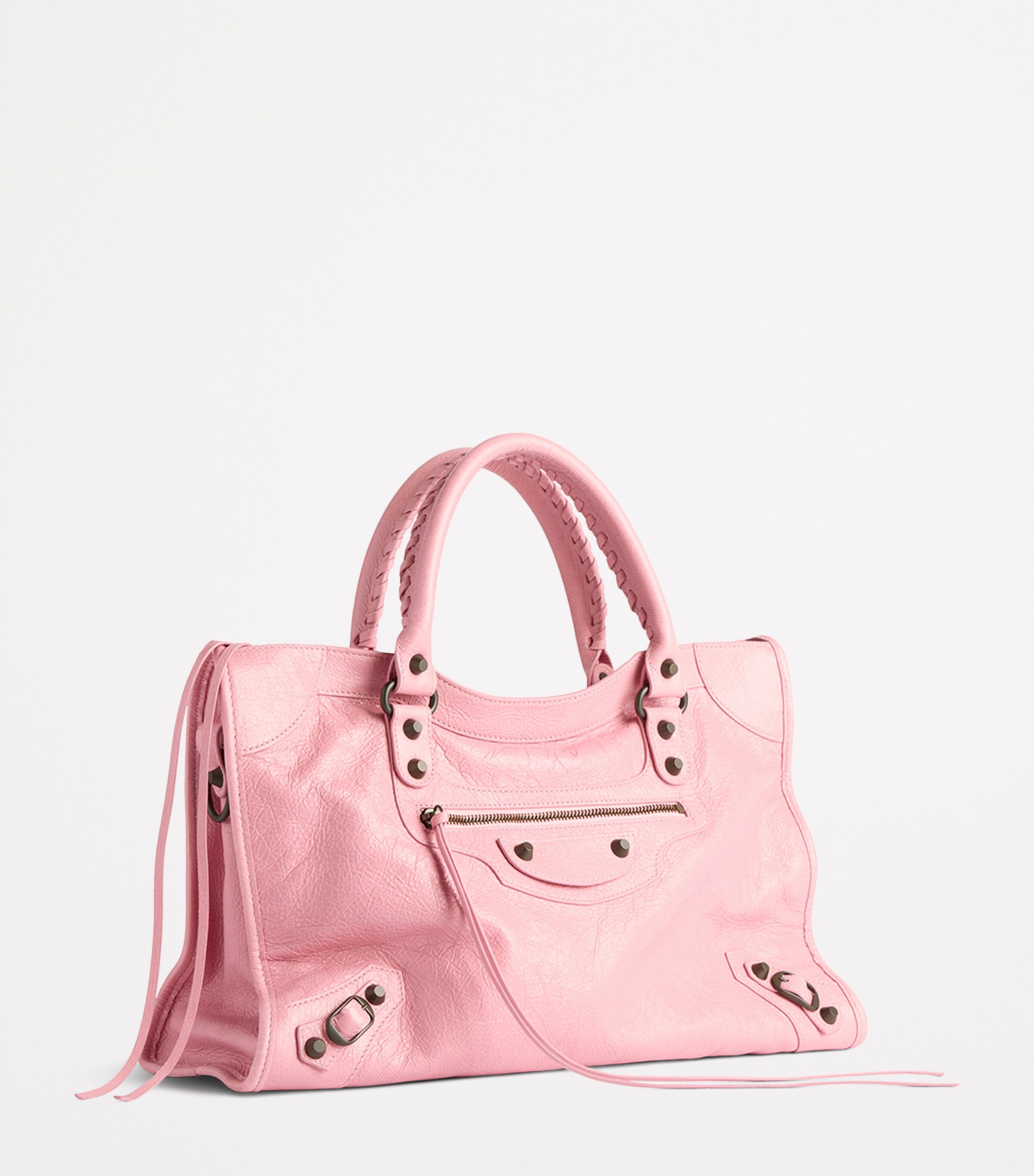 Balenciaga Pink Medium Leather Le City Top-Handle Bag | Harrods US