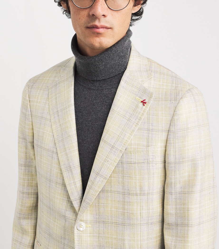 Wool-Silk-Linen Capri Blazer 050 Image 6