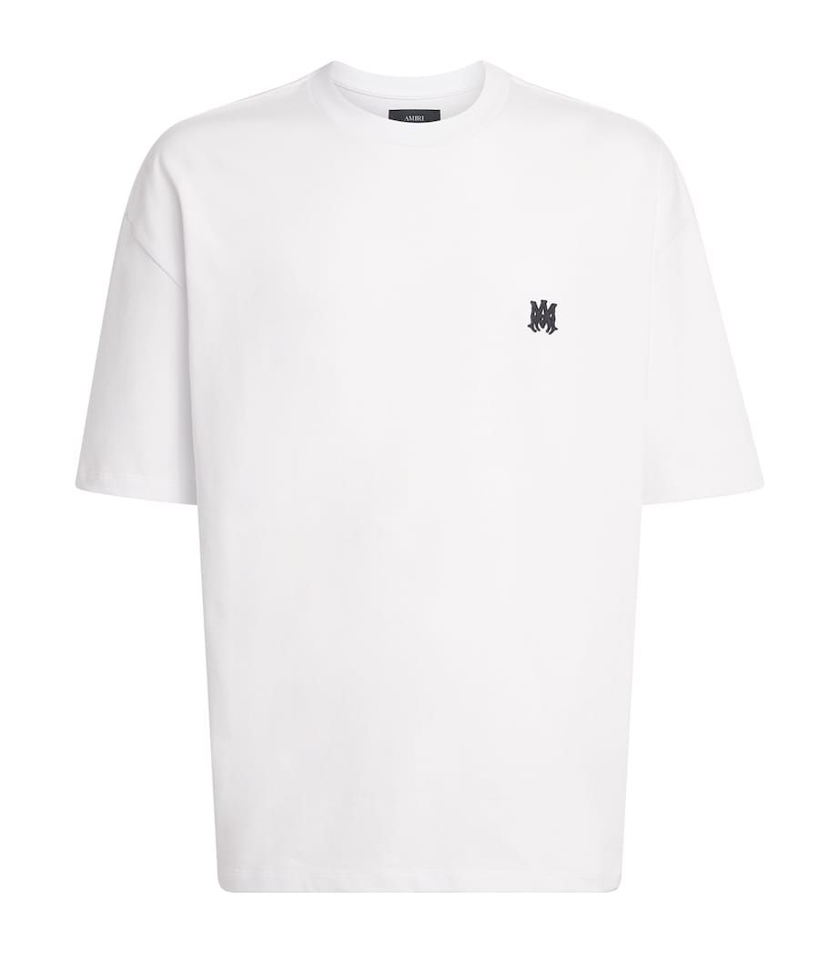 AMIRI Mens Cotton Logo Skater T-Shirt White Image 1