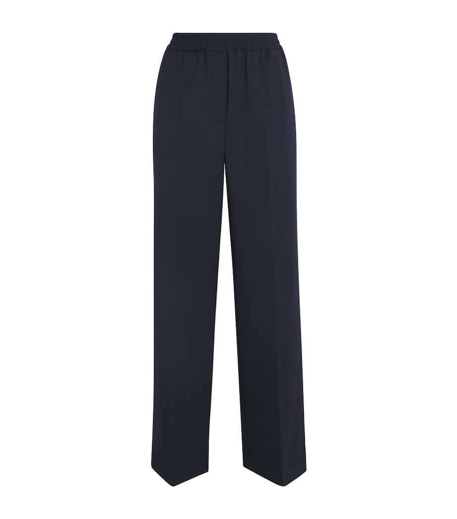 Wide-Leg Trousers NAVY Image 1