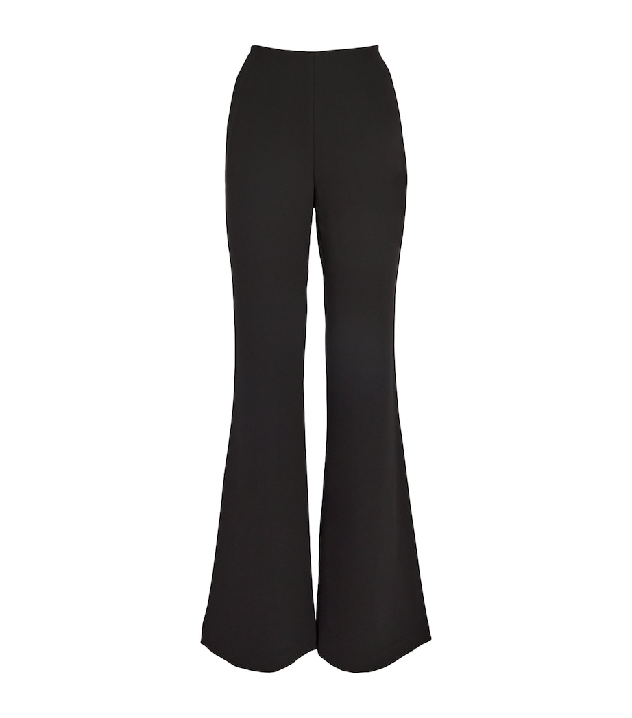 Roland Mouret Womens Cady Fit-And-Flare Trousers Black Image 1