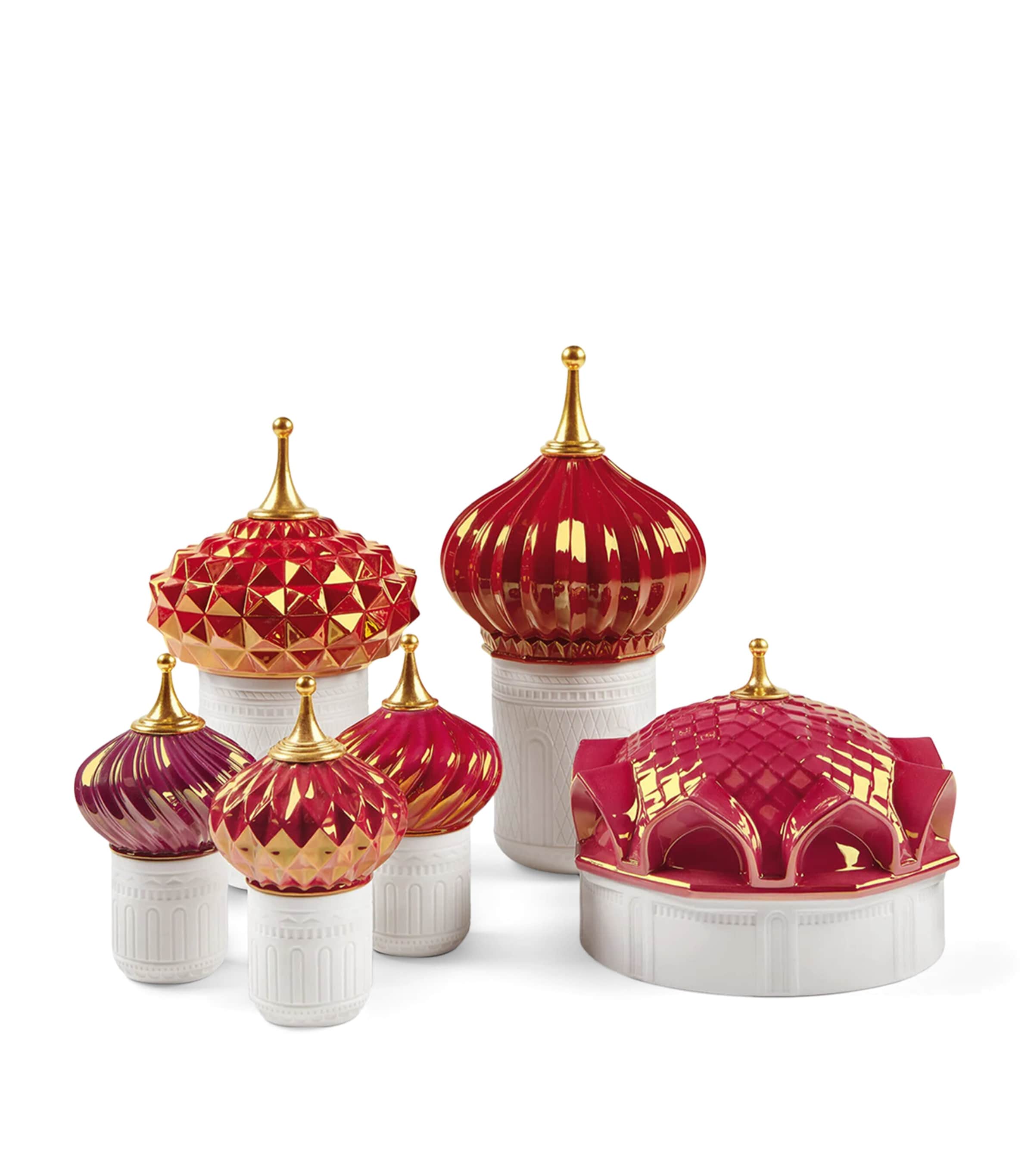 1001 Lights North Tower Candle (200g) WHITE / RED Image 3