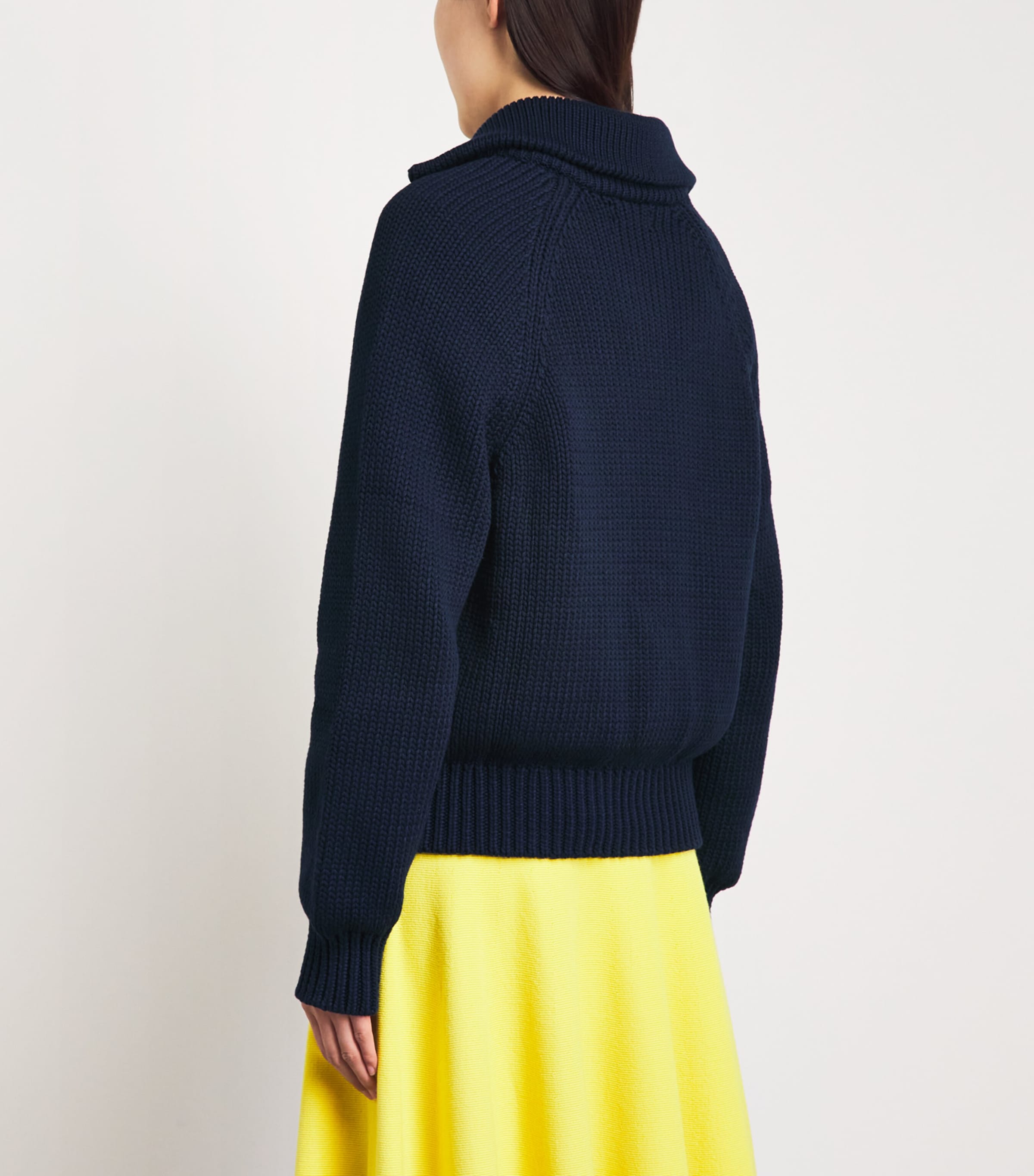 Polo Ralph Lauren Womens Knitted Button-Up Cardigan Cruise Navy Image 5