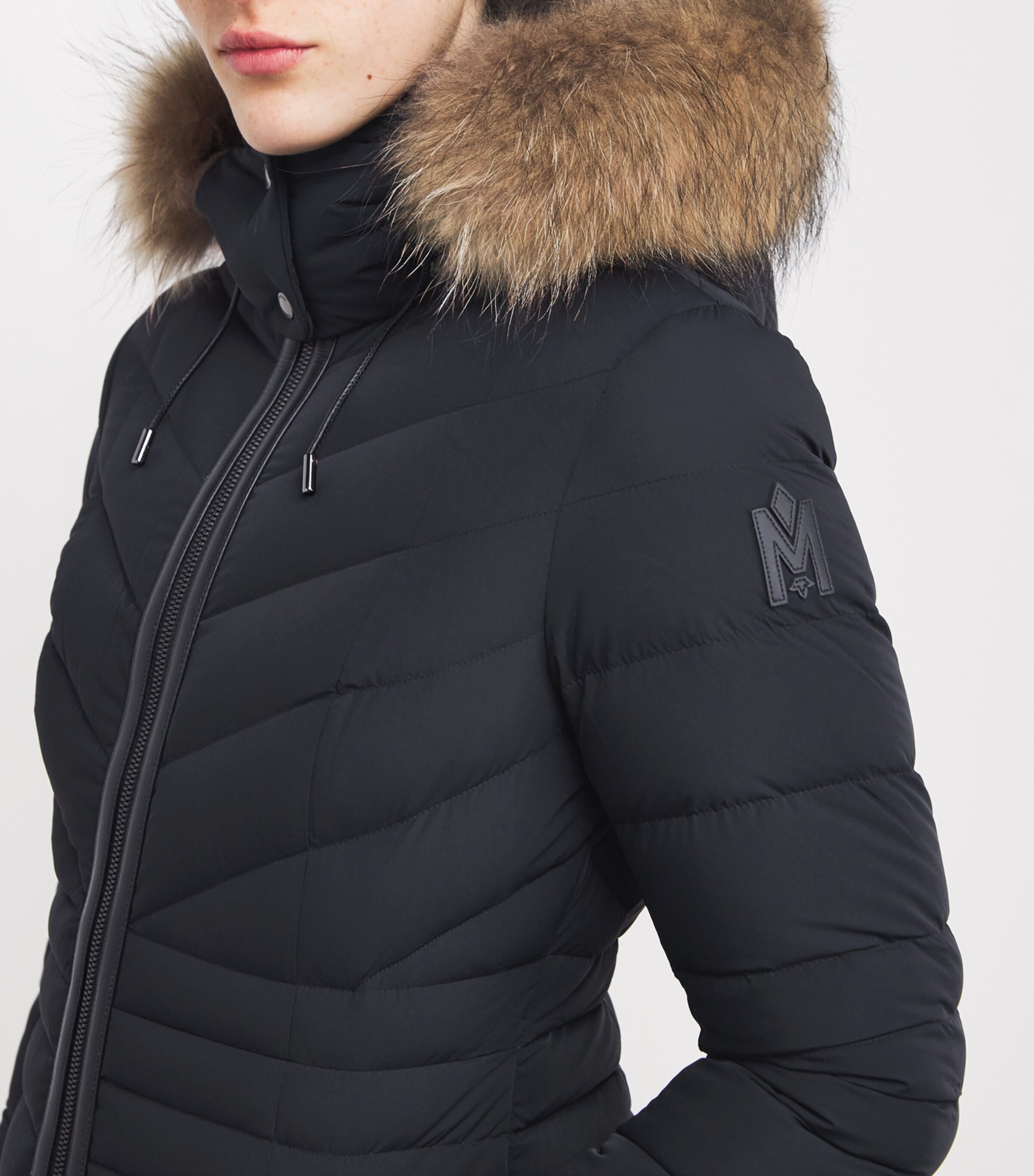 Down-Padded Patsy-F Quilted Jacket BLACK Image 6