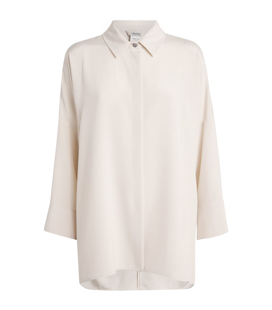 Silk-Blend Shirt Jacket OPTICAL WHITE Image 1