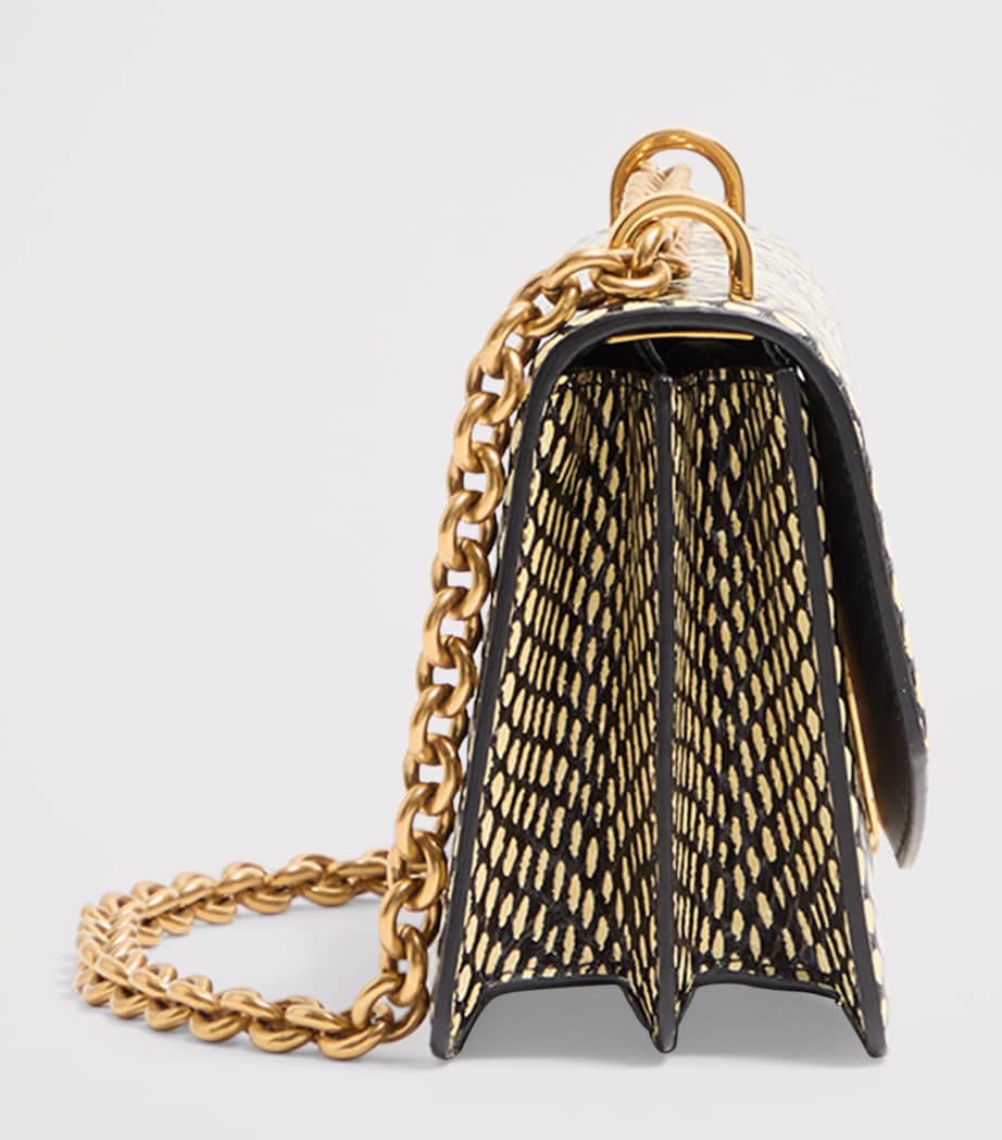 Valentino Garavani Small Snakeskin Vain Shoulder Bag Image 3