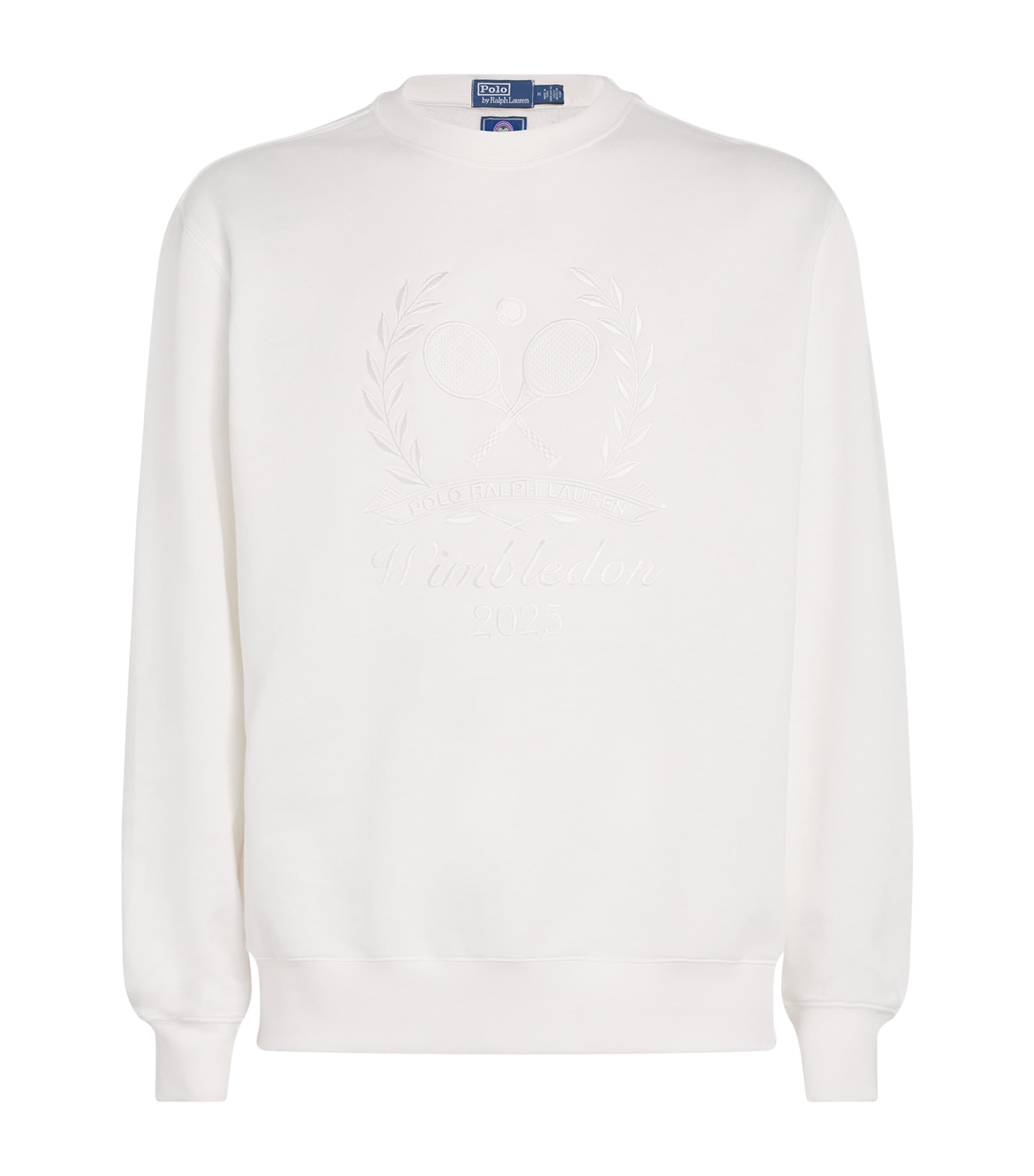 Polo Ralph Lauren X Wimbledon Cotton-blend Logo Sweatshirt In White
