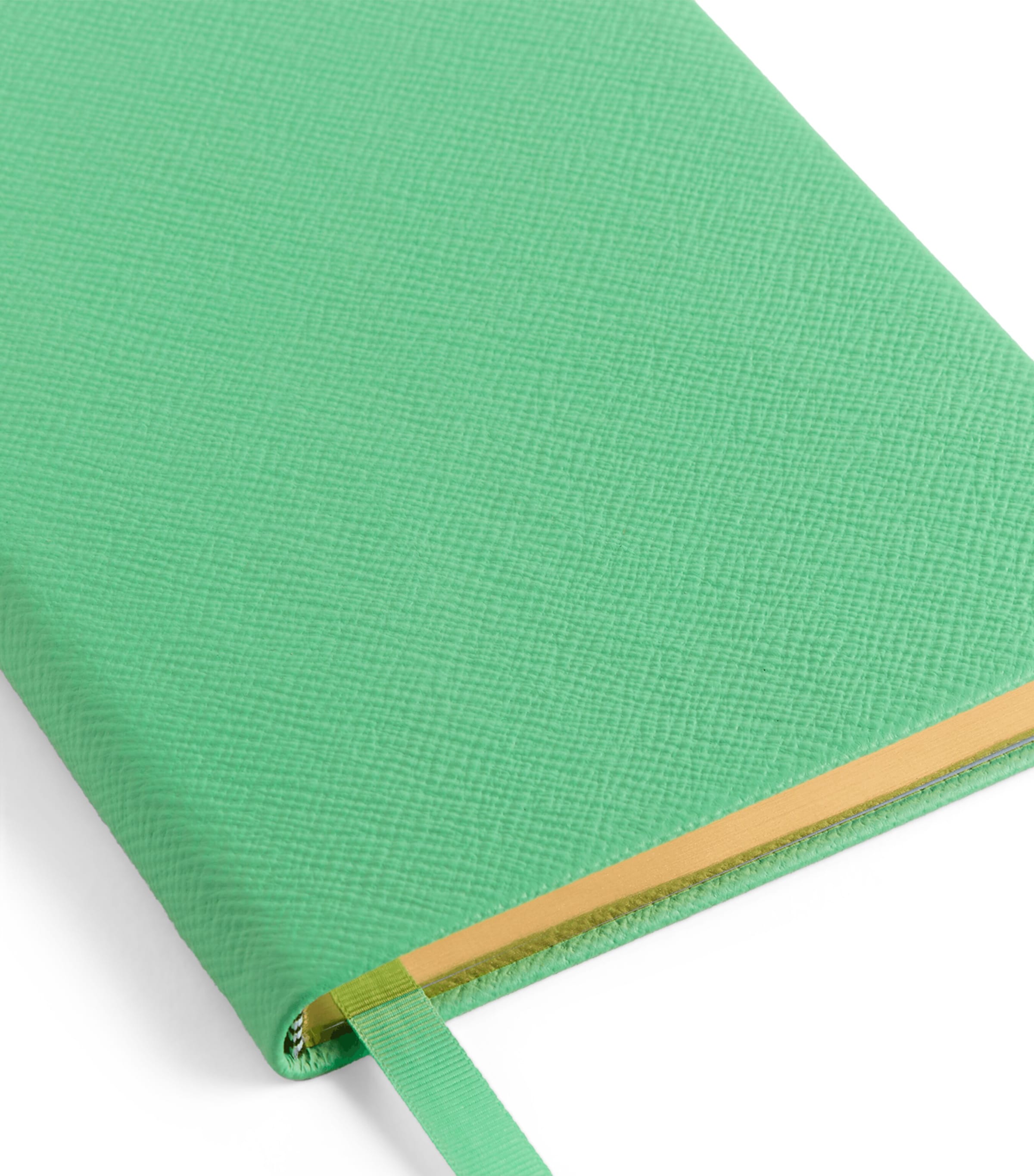 Smythson Leather Soho Notebook Shamrock Image 2