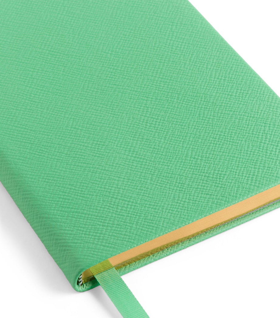 Smythson Leather Soho Notebook Shamrock Image 2