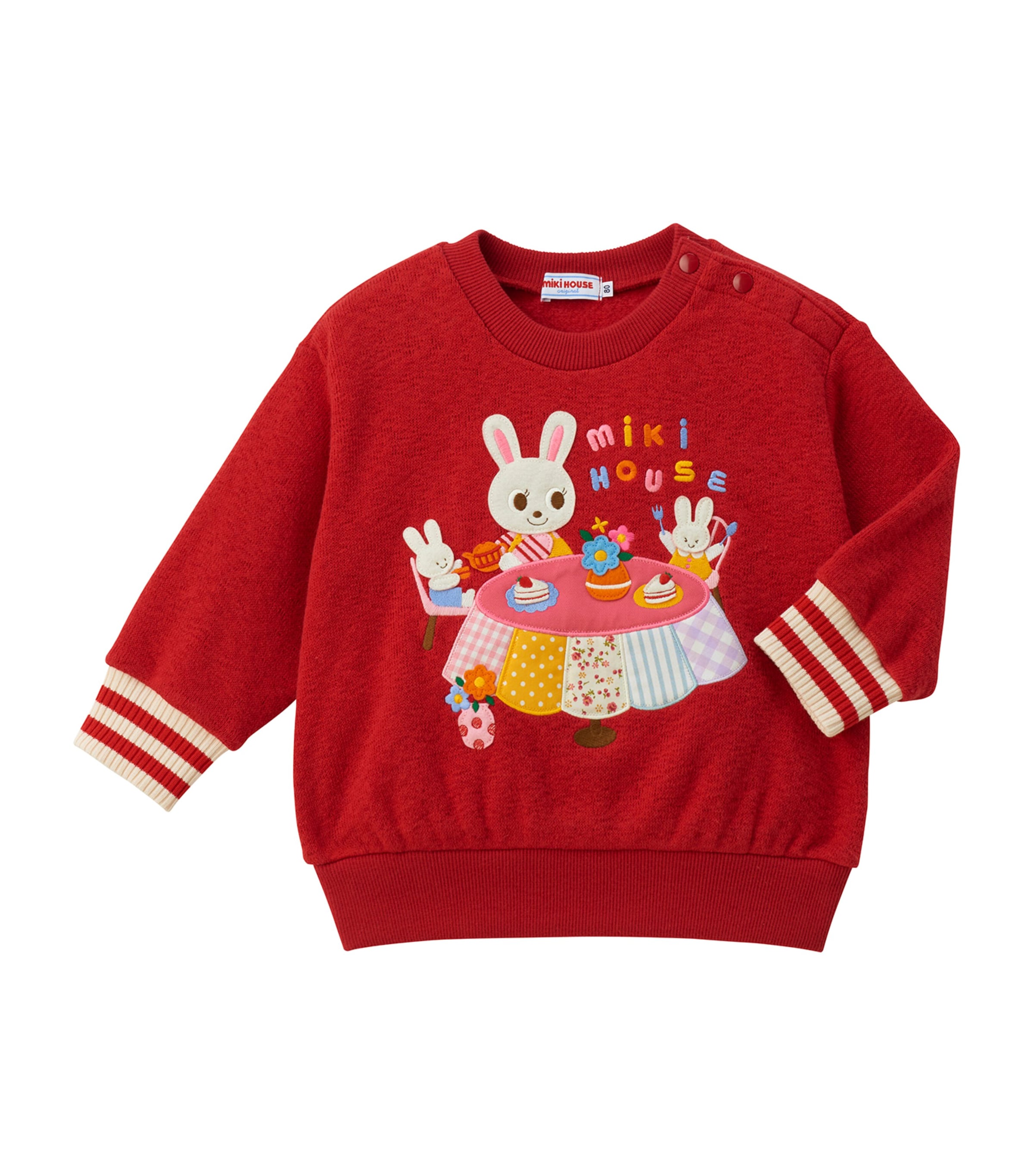 Miki House Kids' Tea Time Sweatshirt In Red