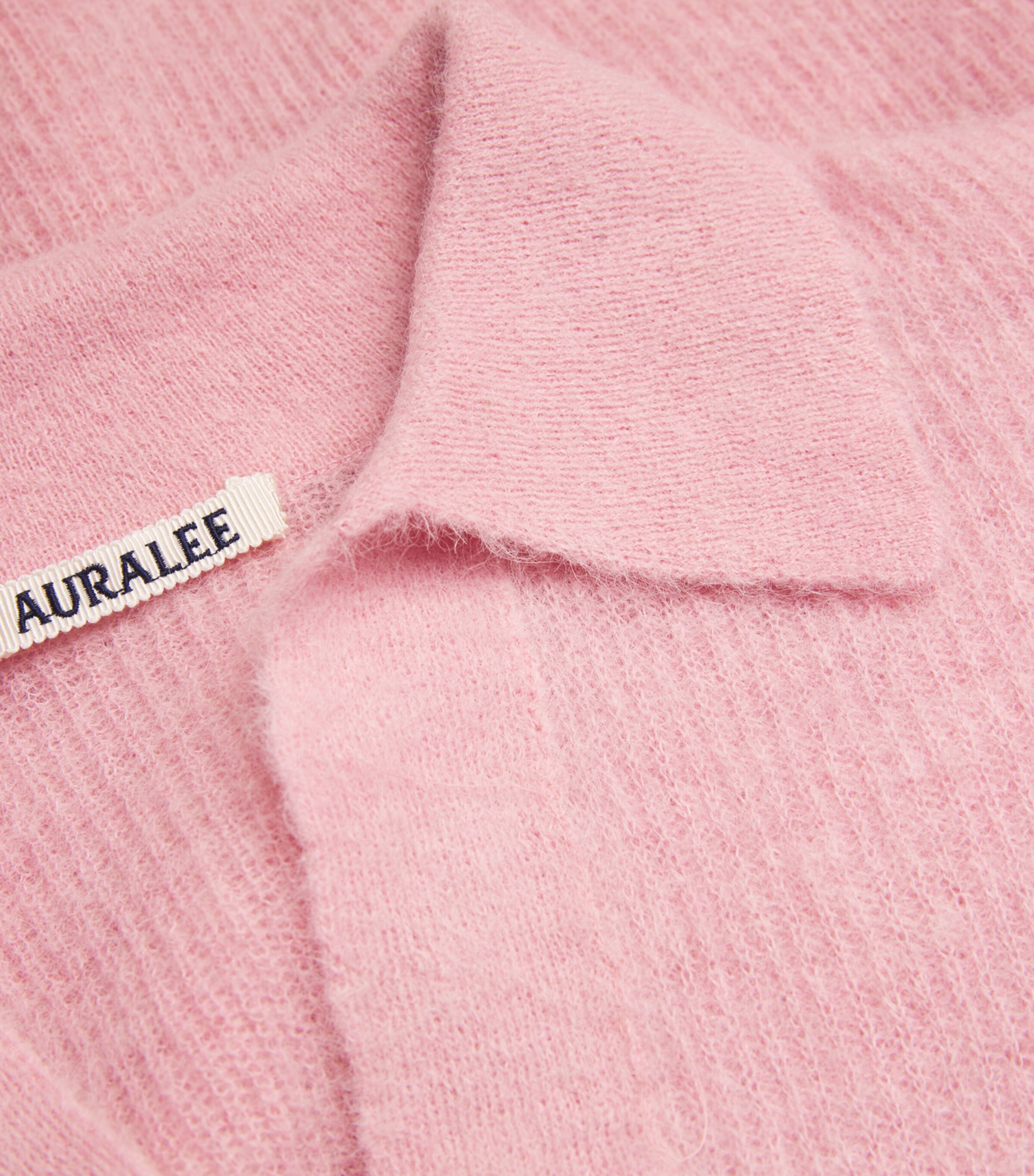 Alpaca-Blend Open Collar Jumper PINK Image 5