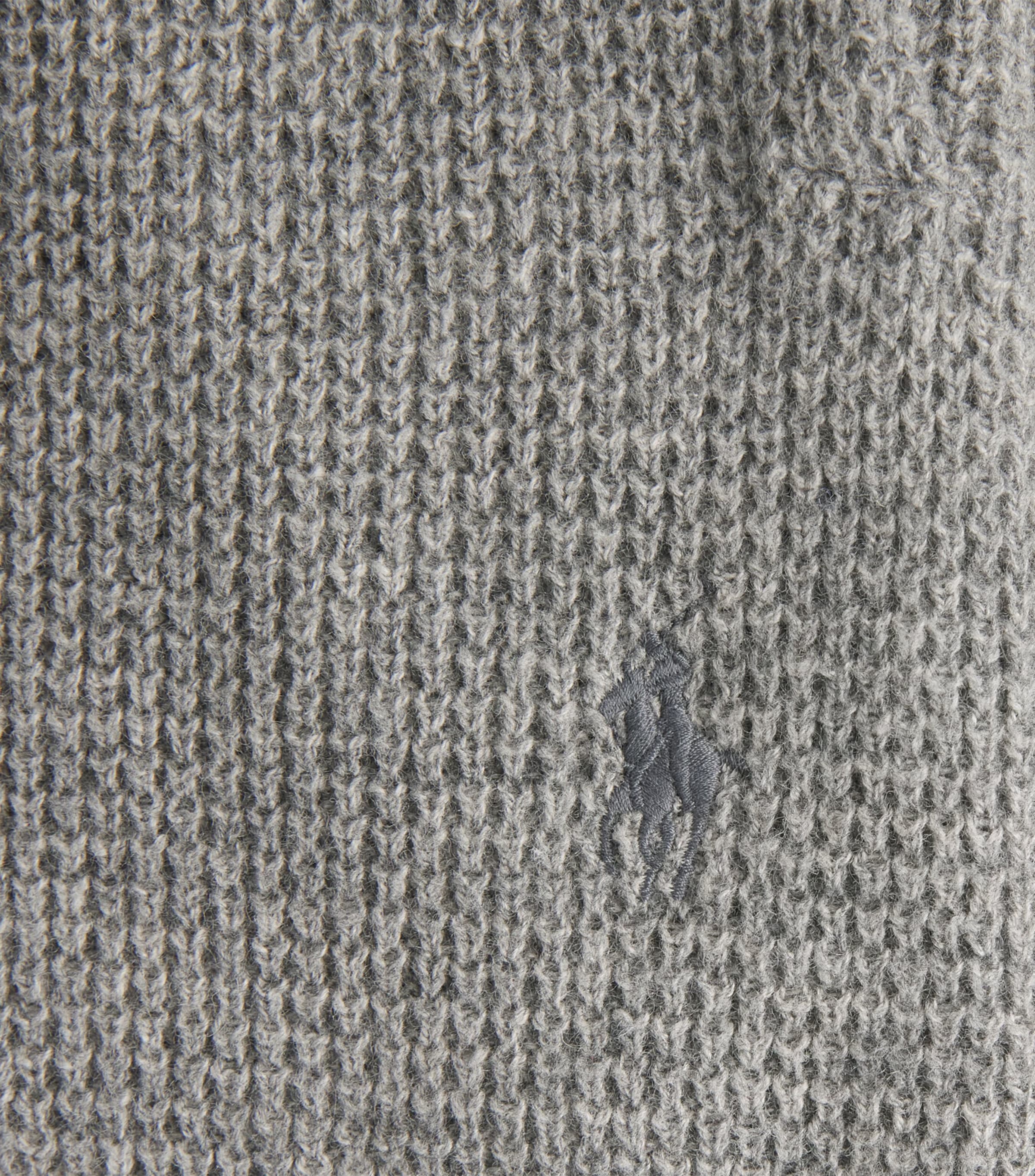 Polo Ralph Lauren Mens Wool-Cotton Waffle Knit Sweatpants Fawn Grey Heather Image 6