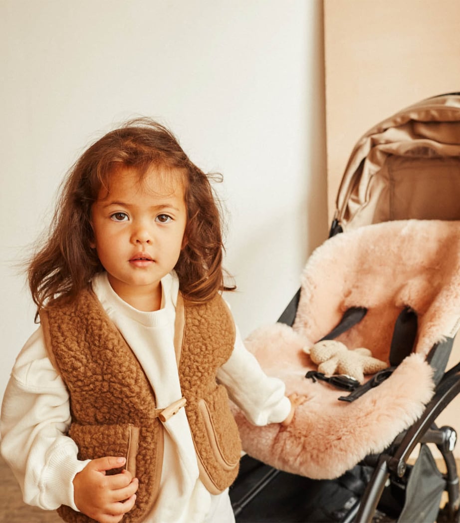 Binibamba Sheepskin Snuggler Rose Image 3