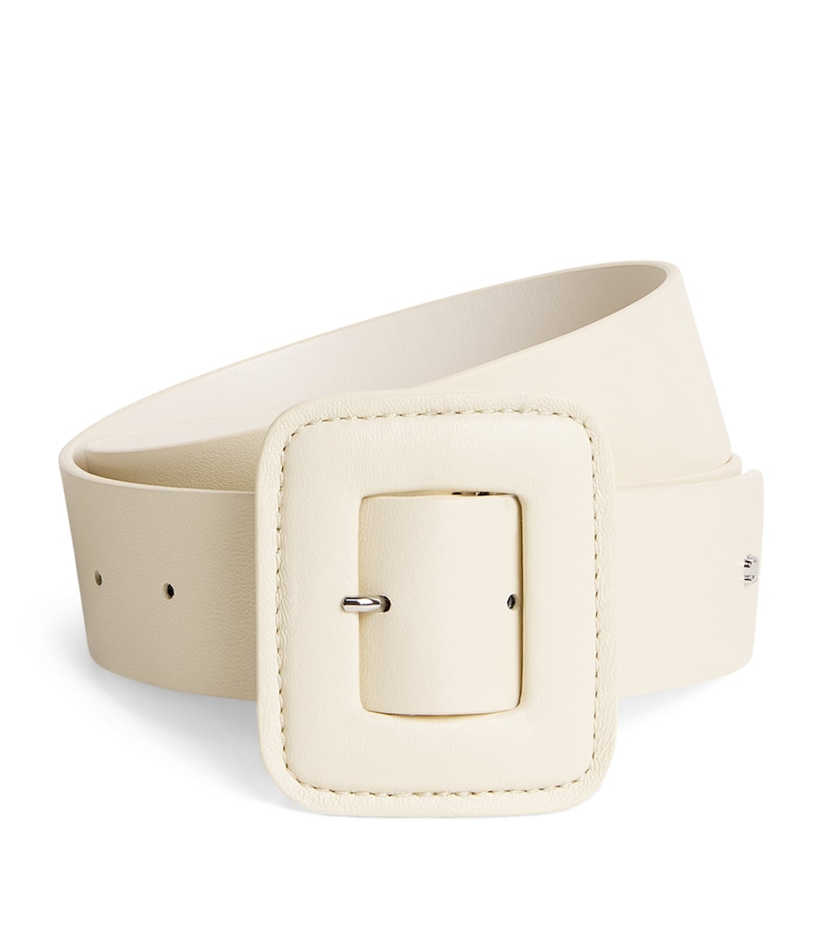 Nappa Leather Tonal Belt IVORY Image 1