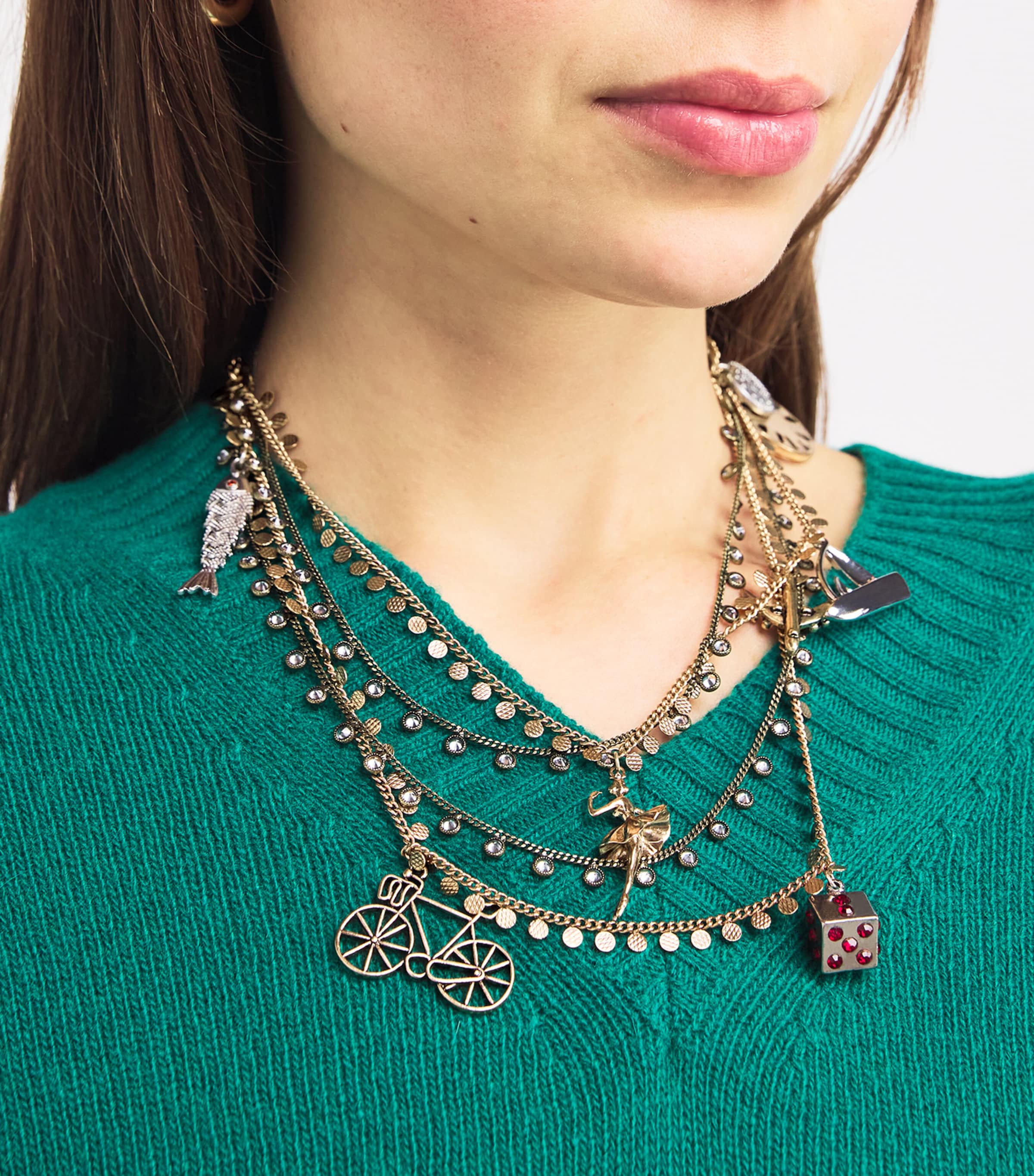 Sea'ds mara/シーズマーラ Layer beads necklace 25A1-10