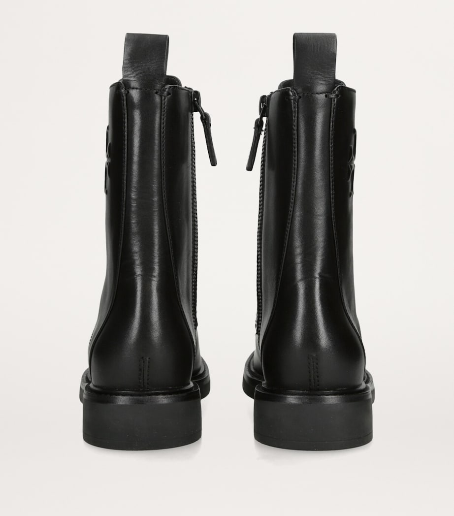 Tory Burch Double T Combat Boots Black Image 2