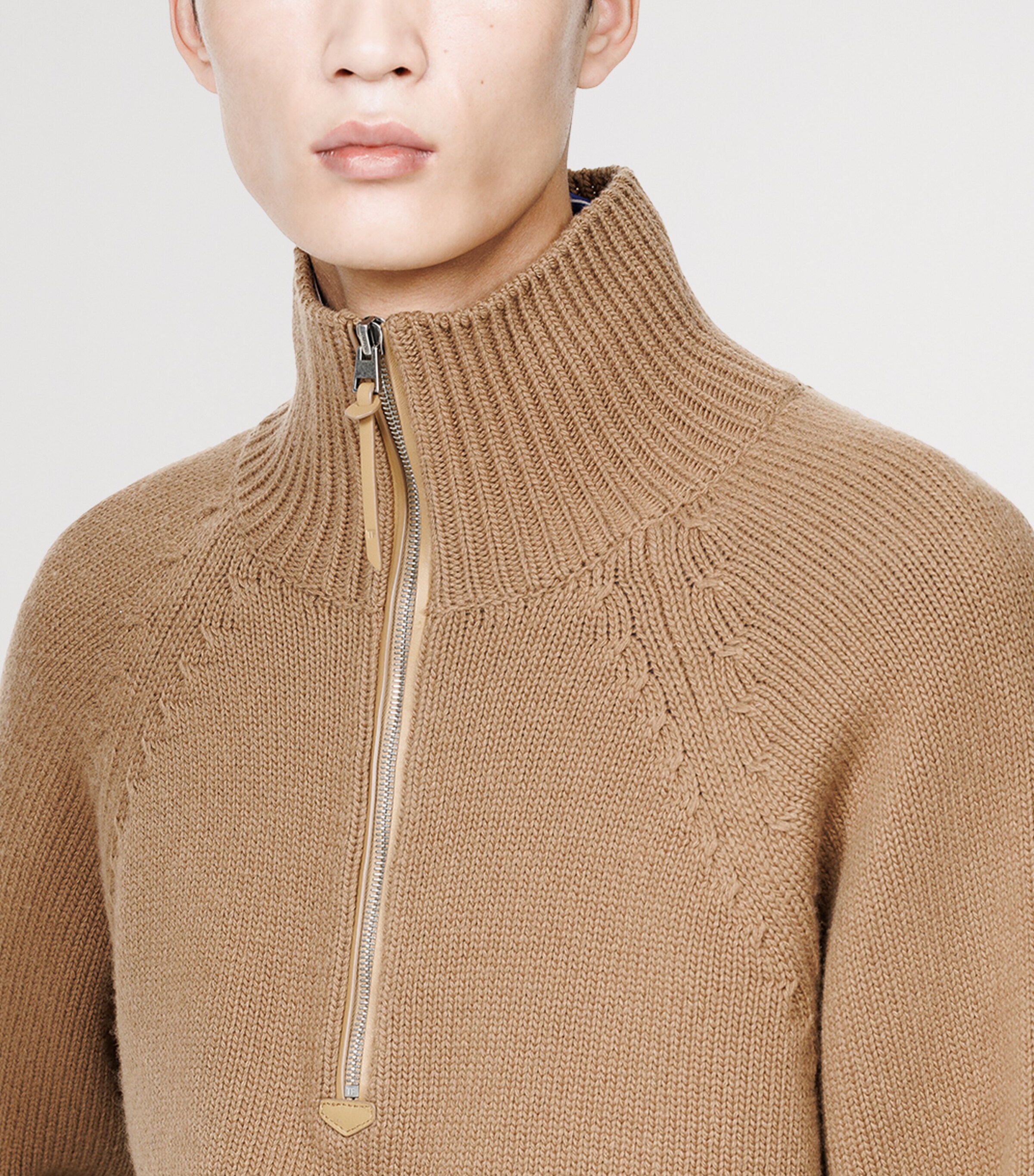 TOM FORD Mens Virgin Wool-Cashmere Half-Zip Sweater Ebn Image 5
