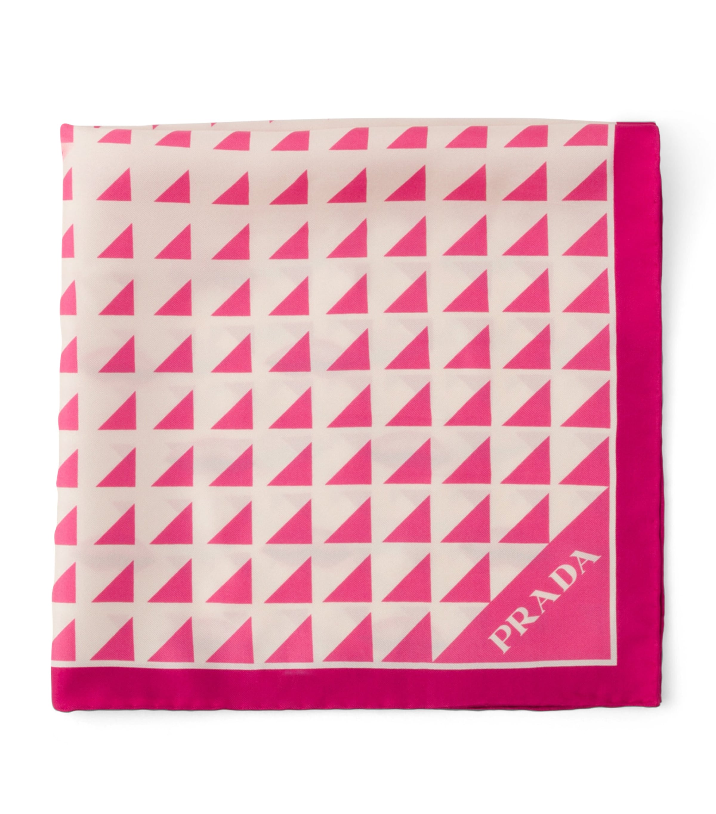 PRADA プラダ スカーフ リボンスカーフ シルク ピンク