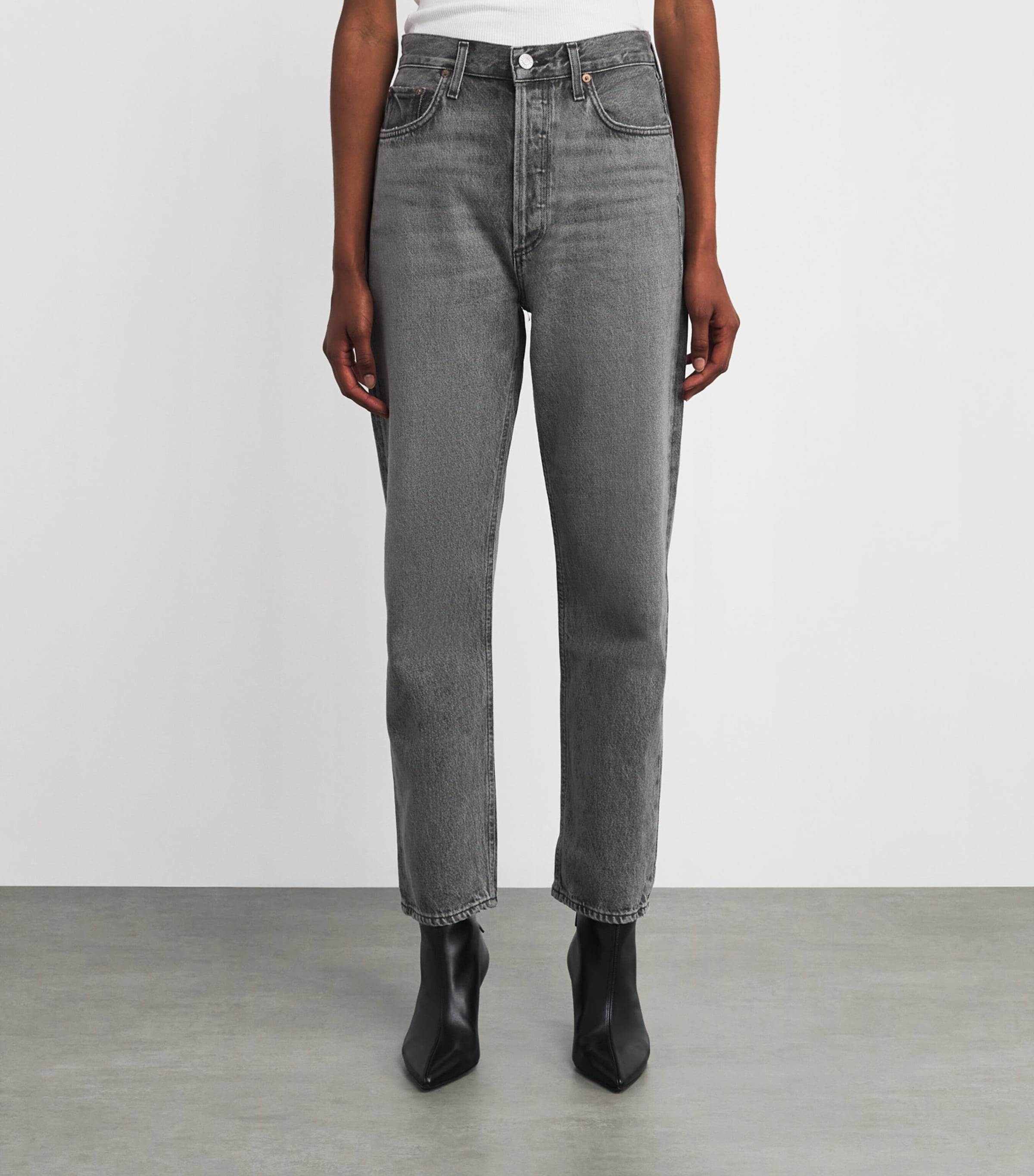 '90s Pinch Waist Cropped Jeans AUDT Image 3