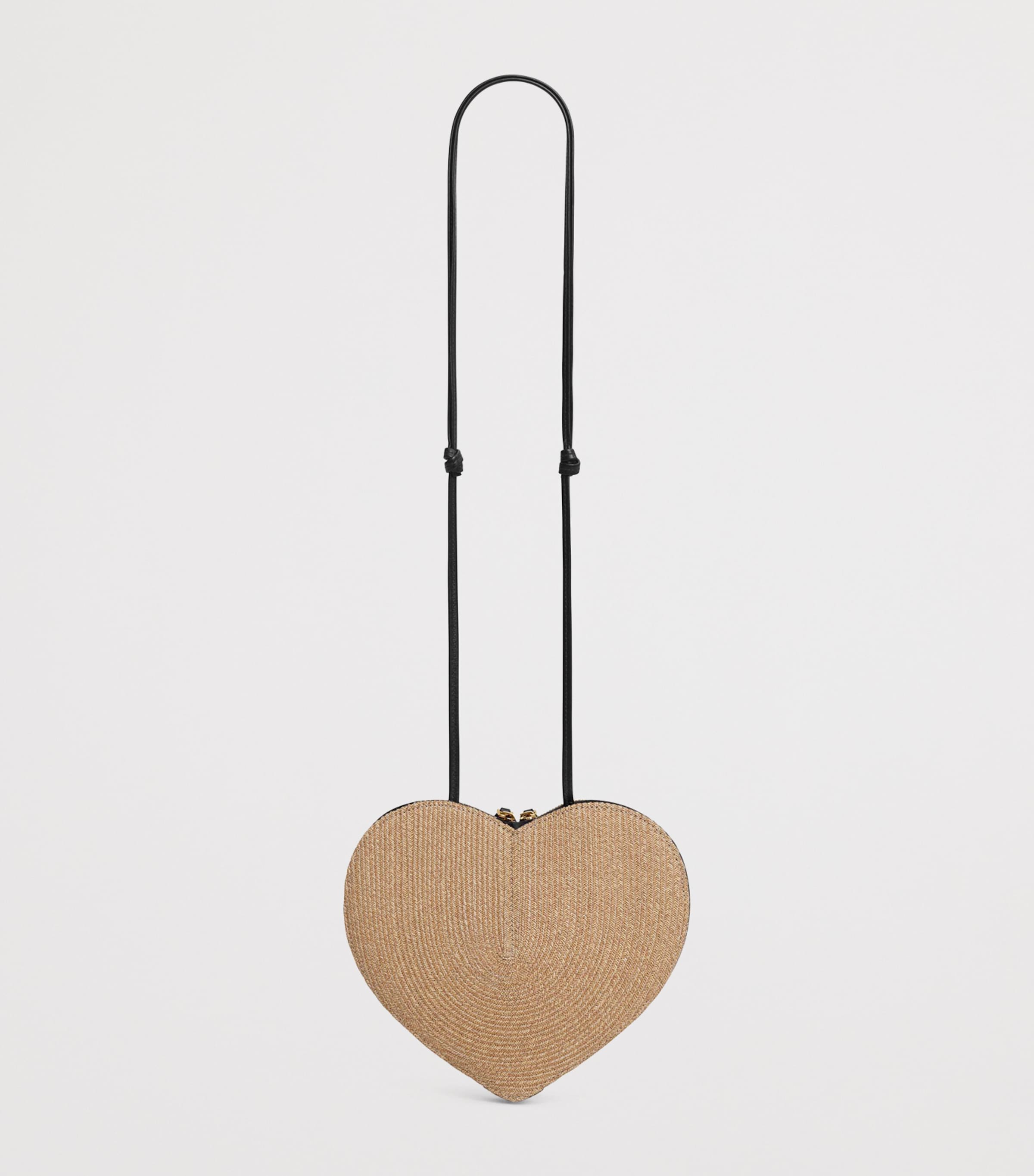 Alaïa Straw Le Coeur Shoulder Bag Naturel Image 2