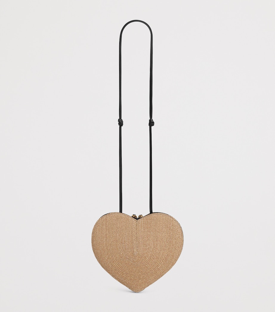 Alaïa Straw Le Coeur Shoulder Bag Naturel Image 2