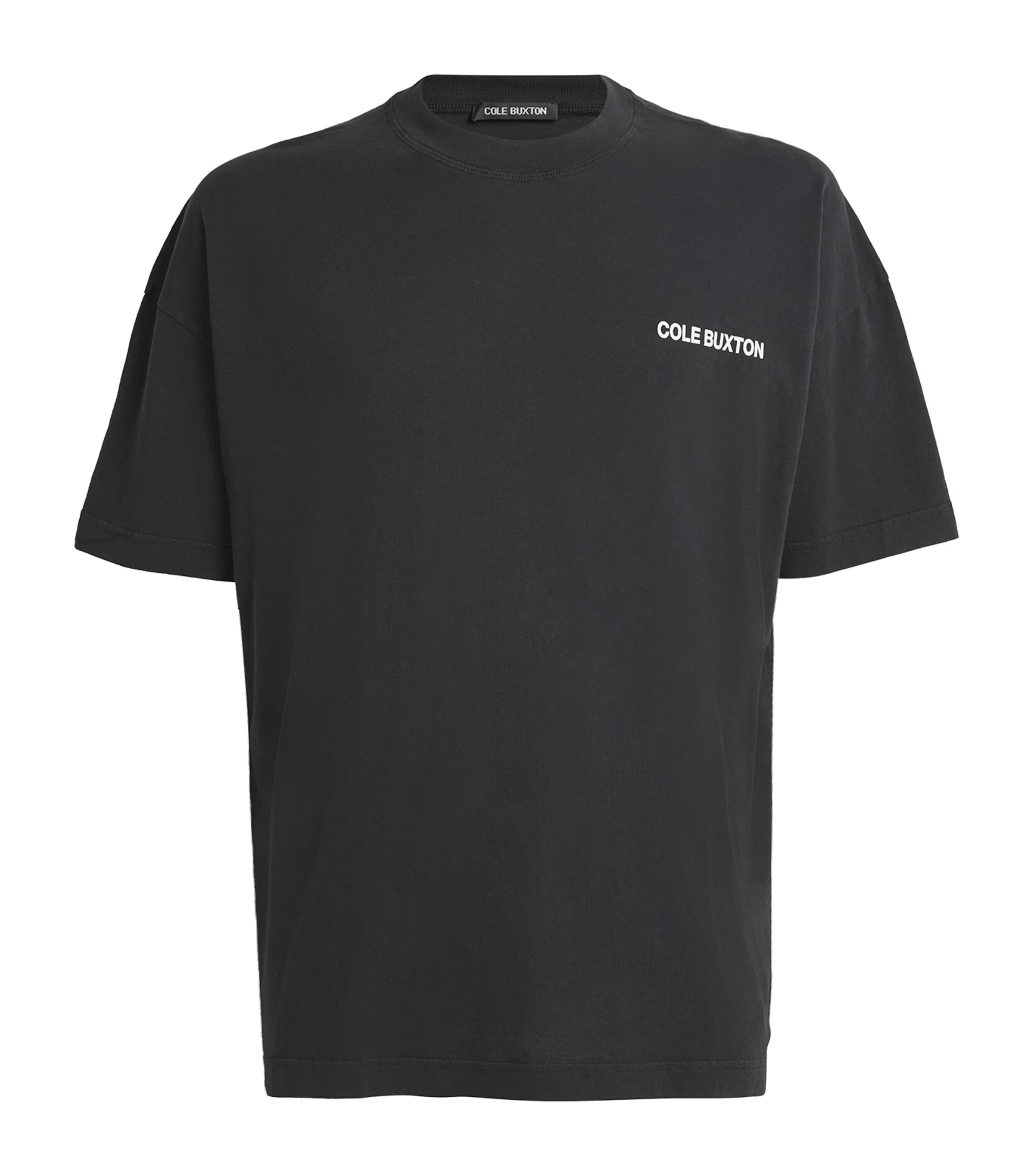 Cole Buxton Cotton Logo T-shirt In Black