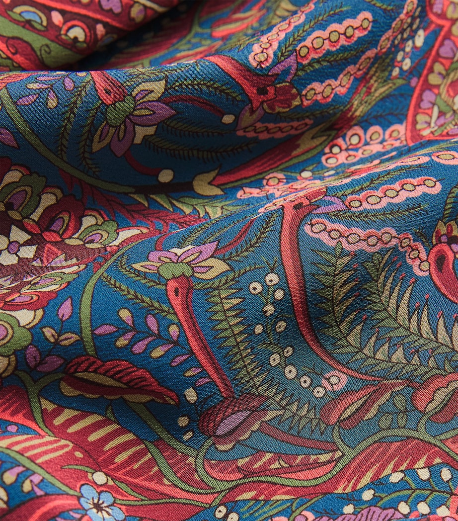 Silk Paisley Maxi Skirt X0883 Image 5