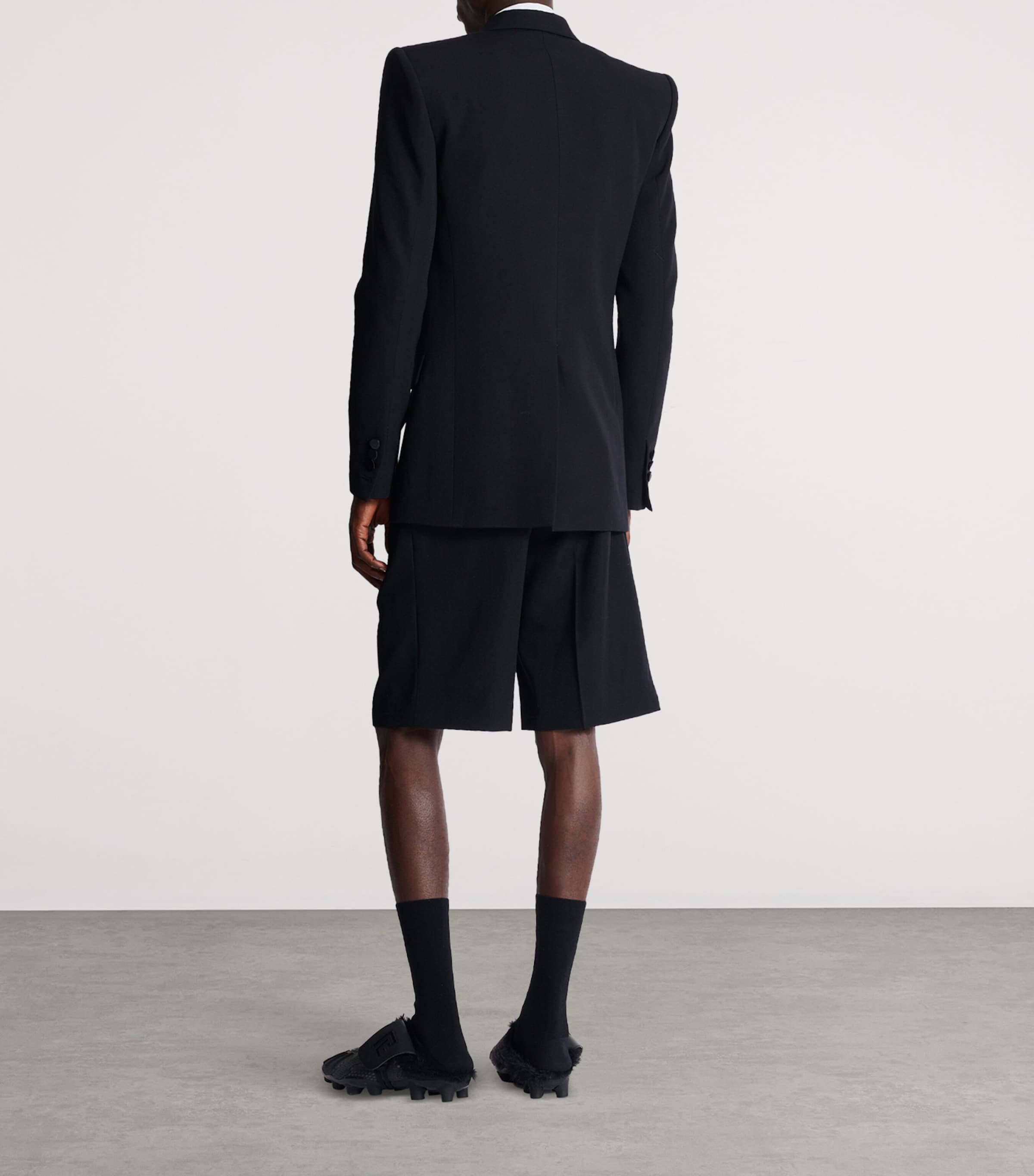 Wool-Satin Double-Breasted Blazer EAP NOIR/NOIR Image 3