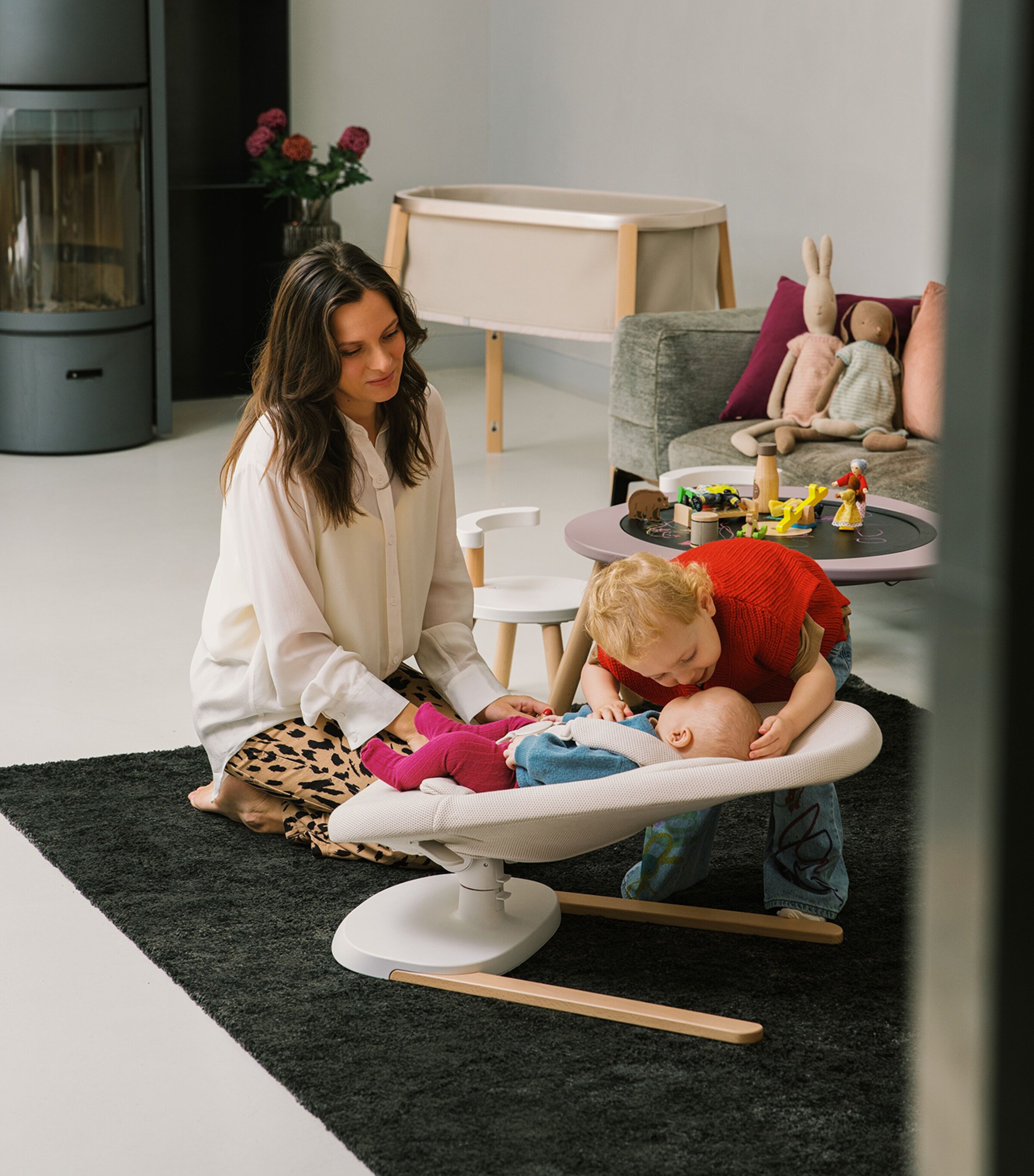 Yoga Baby Bouncer and Swing LIGHT SAND Image 8